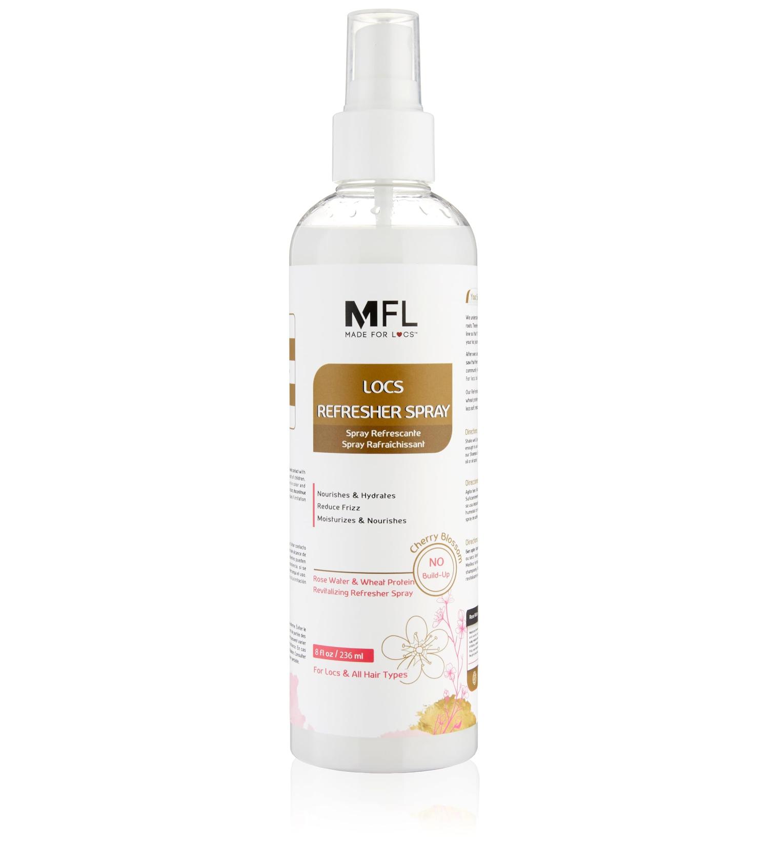 Made For Locs Vegan Rose Water Refresher Spray | Locs Moisturizer | Locs Deodorizer | Amazing Scents (Cherry Blossom 8 oz) Cherry Blossom 8 Fl Oz (Pack of 1) - Buy Online on SooperMarket.com