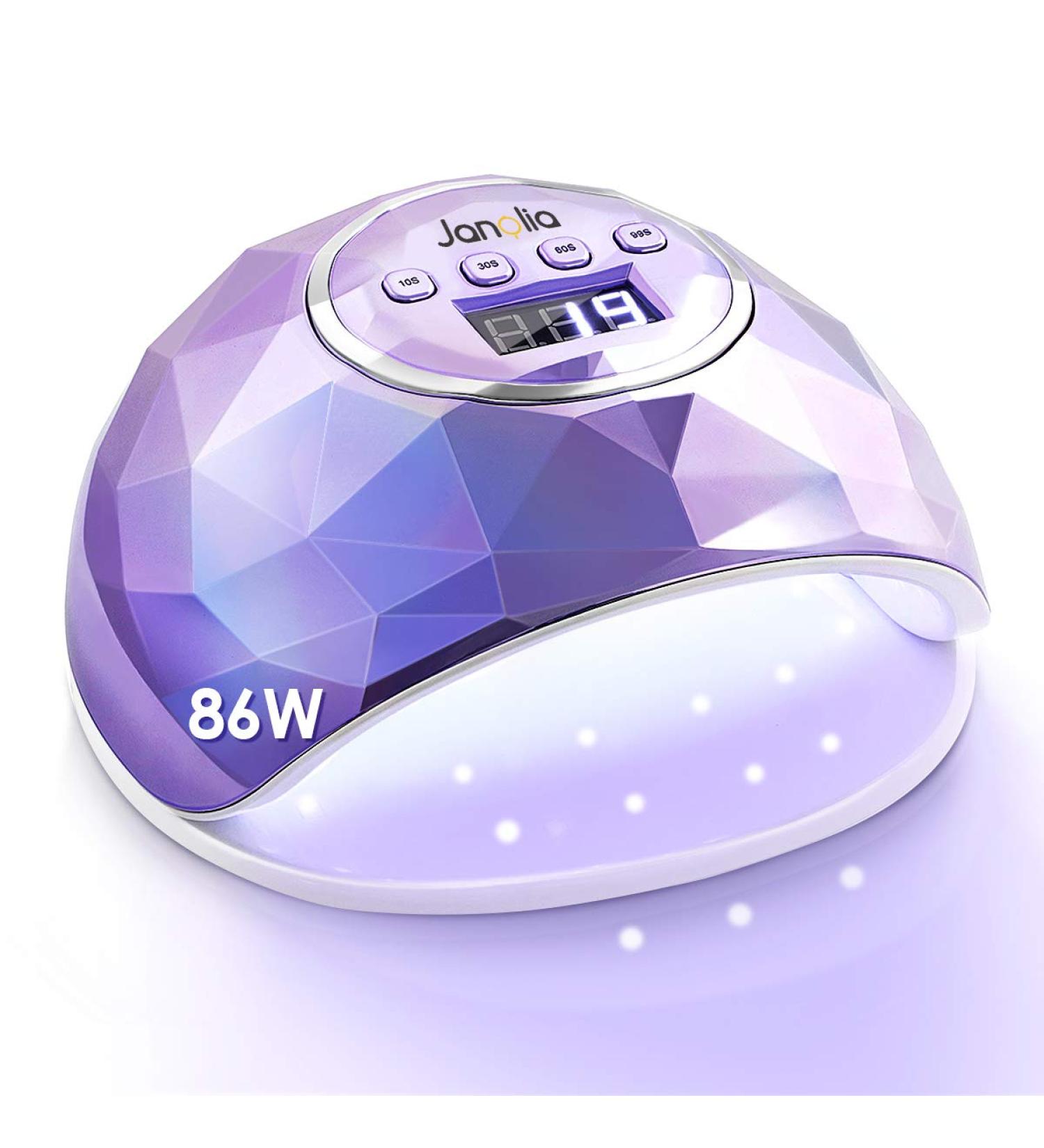 Janolia 86W UV LED Nail Dryer - Professional Gel Nail Light with 4 Timer Settings & Automatic Sensor | Over Temperature Protection - Buy Online on SooperMarket.com