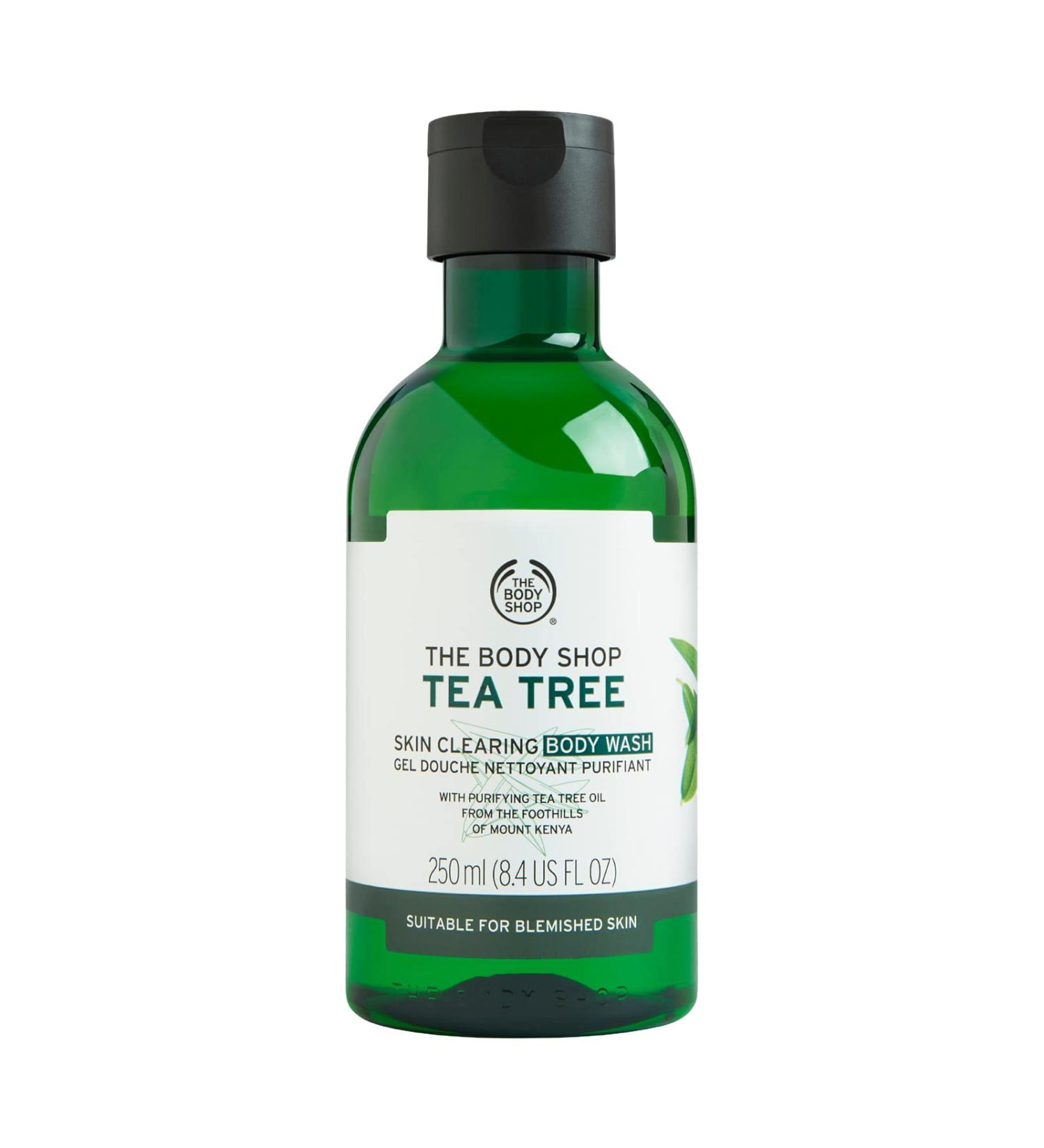Tea Tree Skin Clearing Body Wash by The Body Shop - 8.4oz - For Oily, Blemished Skin - Buy Online on SooperMarket.com