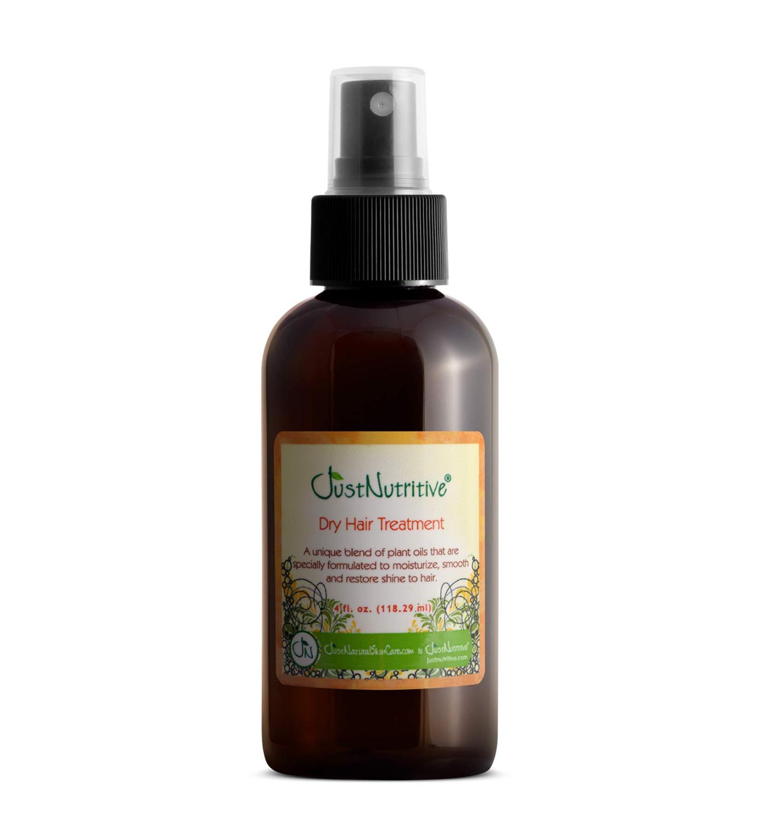 Just Nutritive Dry Hair Treatment | Rejuvenating Hair Oil For Damaged Hair | For Dry Brittle and Frizzy Hair | Natural Oil for Men and Woman 4 Fl Oz