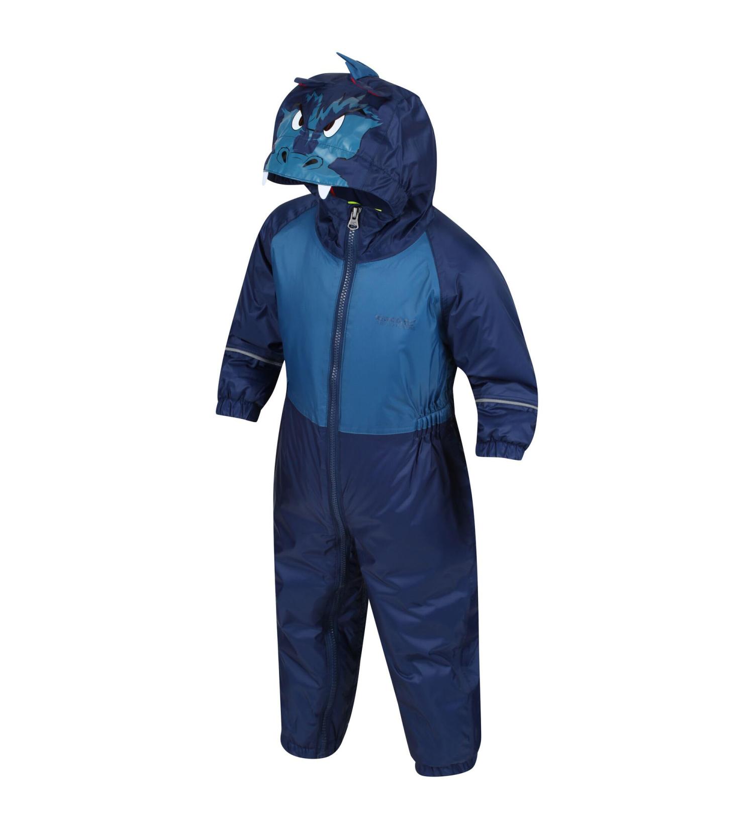 Regatta Children's Mudplay III Waterproof Insulated All-in-one Suit - 6-12 Months, Nautical Blue - Buy Online on SooperMarket.com