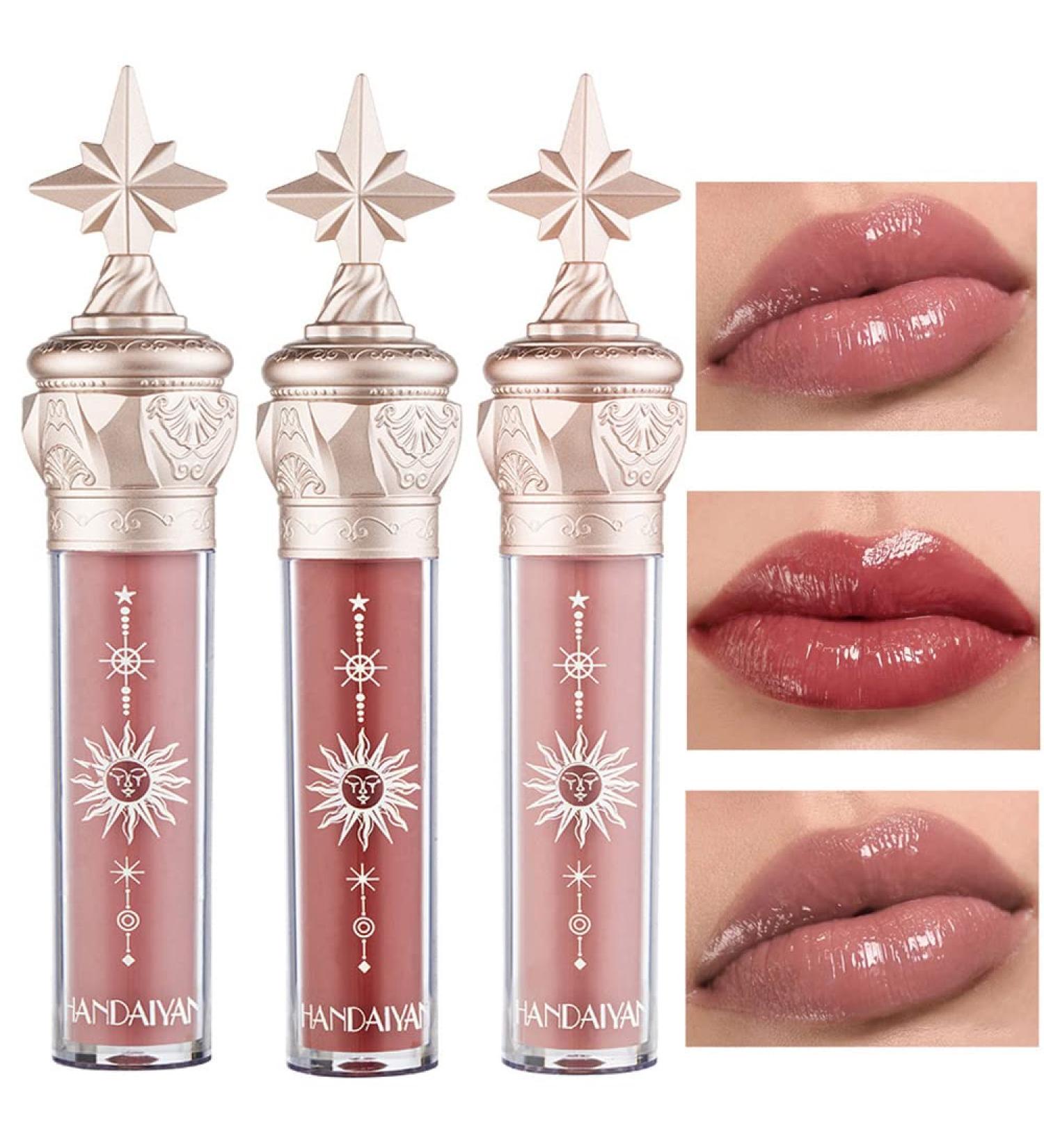Mirror Gloss Lip Stain - Moisturizing Nude Lipstick with Plumping Effect (Oat-Semi-Sheer 708) - Buy Online on SooperMarket.com