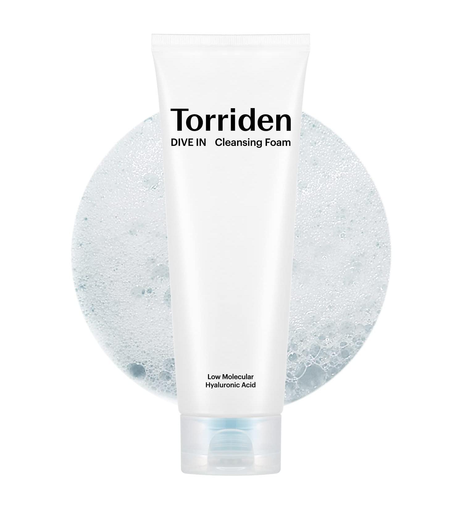 Torriden DIVE-IN Hydrating Cleansing Foam Face Wash 5.07 fl oz - With Hyaluronic Acid, Panthenol, Allantoin - Vegan & Cruelty Free | Korean Skin Care - Buy Online on SooperMarket.com