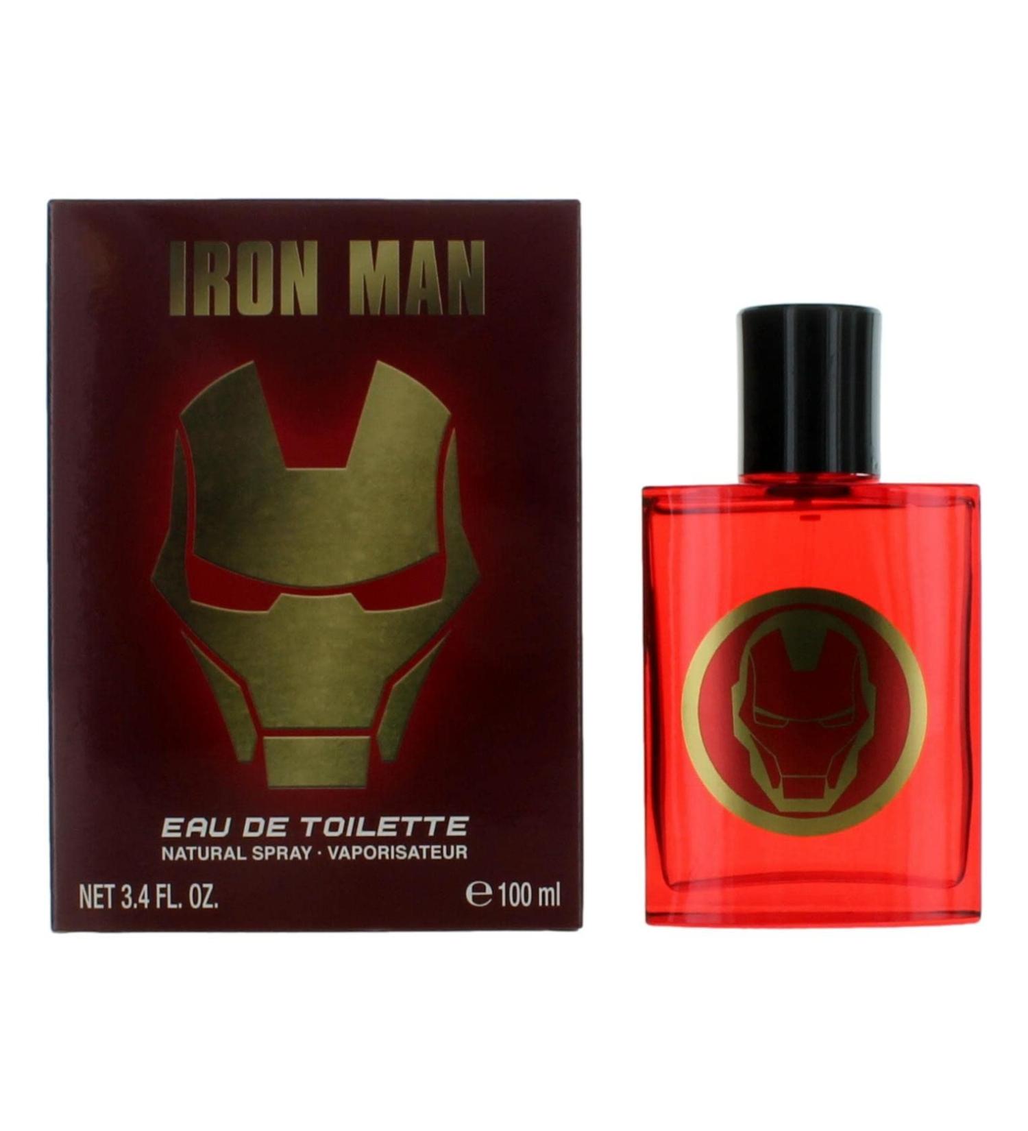 Marvel Iron Man for Men Cologne Eau de Toilette EDT Made in Spain by Air Val International 3.4oz 100ml