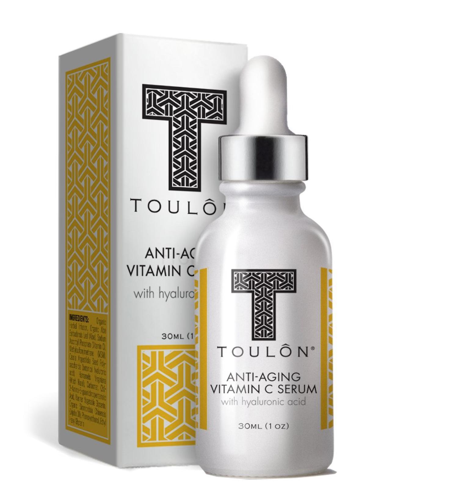 Toulon Vitamin C Serum with Hyaluronic Acid - Brighten & Hydrate Your Skin - 1 oz | Best International Shipping - Buy Online on SooperMarket.com