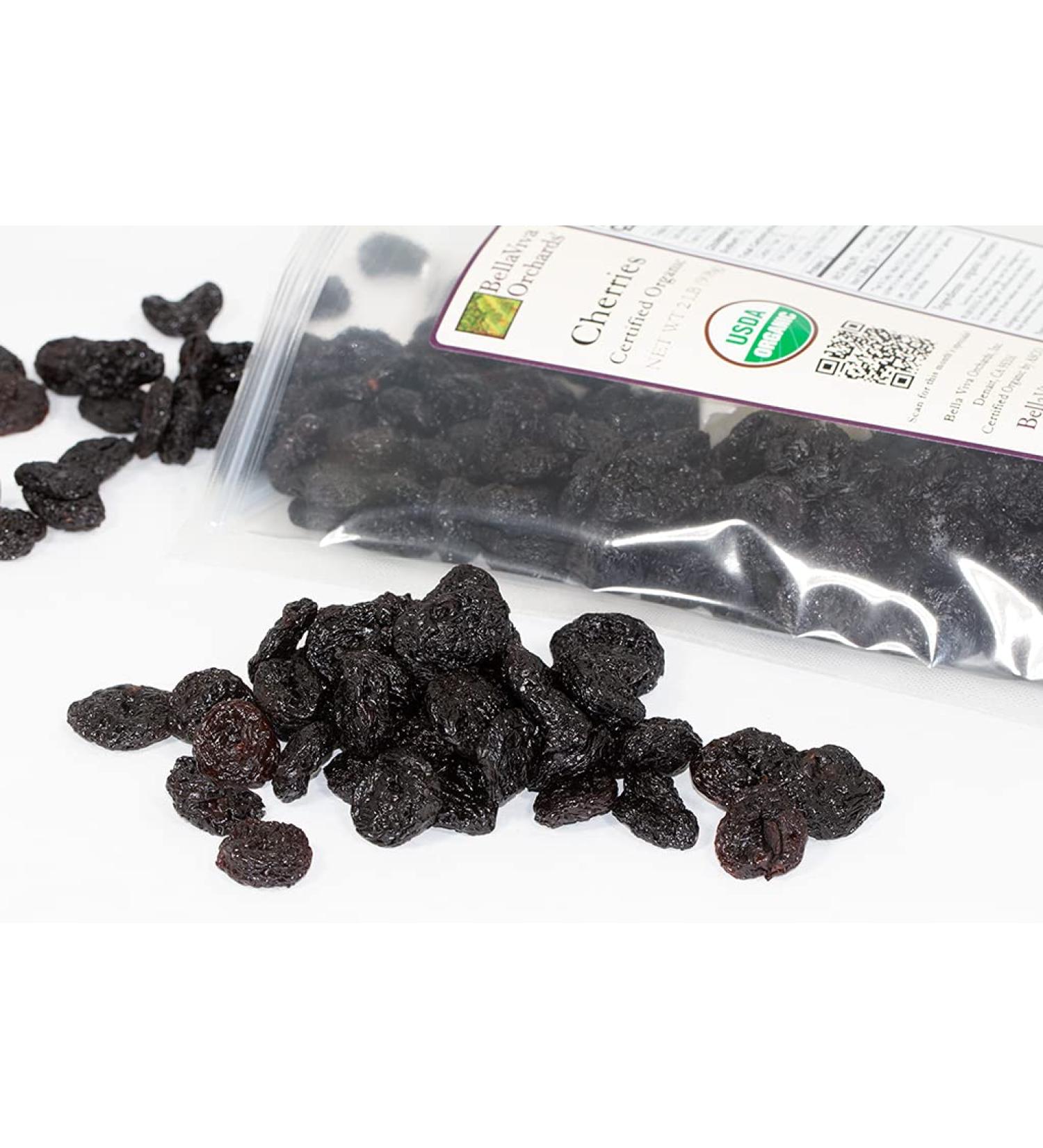 Bella Viva Orchards Organic Dried Cherries - Sweet, No Sugar Added - 2 lbs - Buy Online on SooperMarket.com
