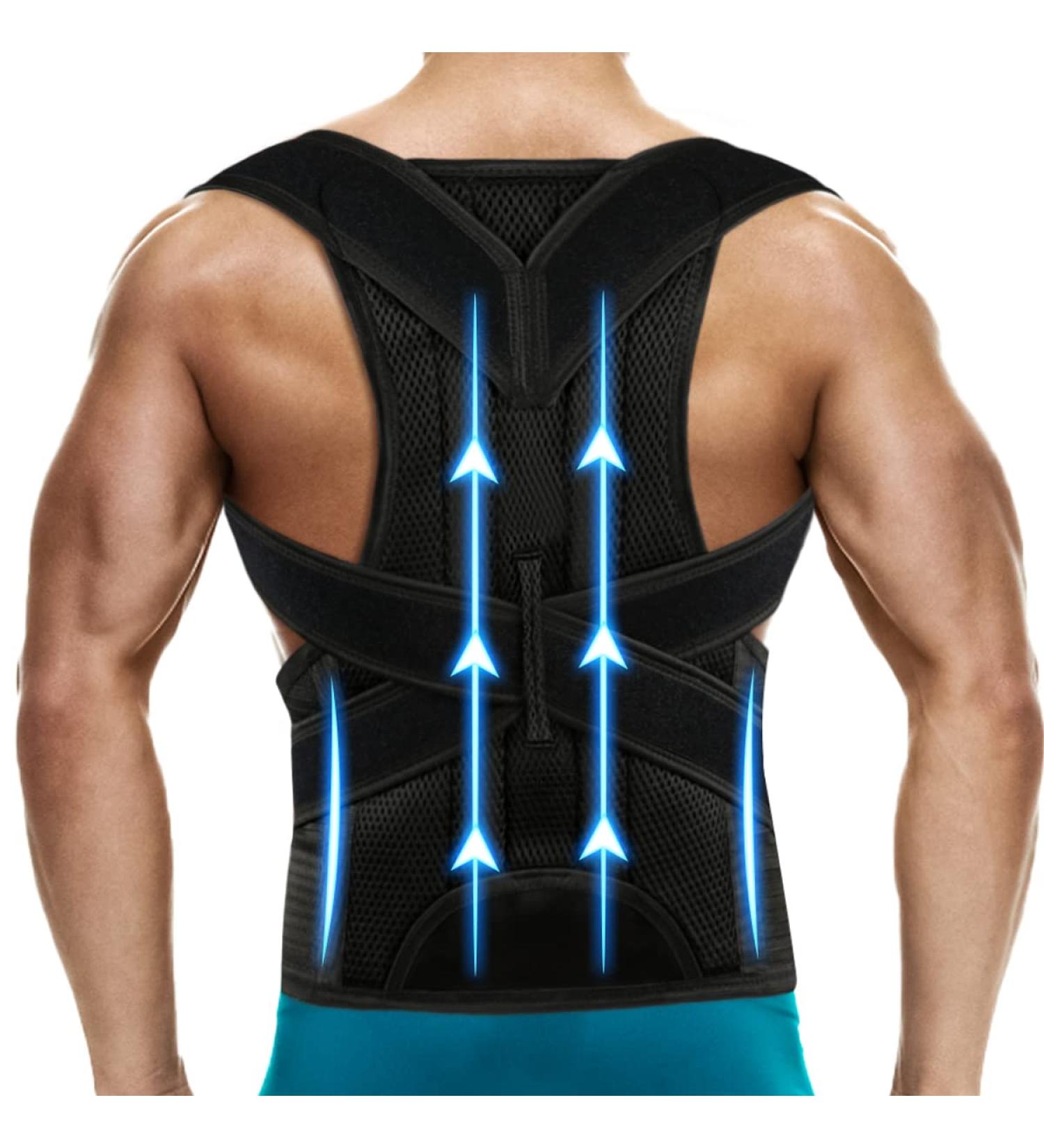 ABACKH Back Brace Posture Corrector for Women and Men - Adjustable Posture Back Brace for Upper and Lower Back Pain Relief - Improve Back Posture and Lumbar Support S(24"-29") Small - Buy Online on SooperMarket.com