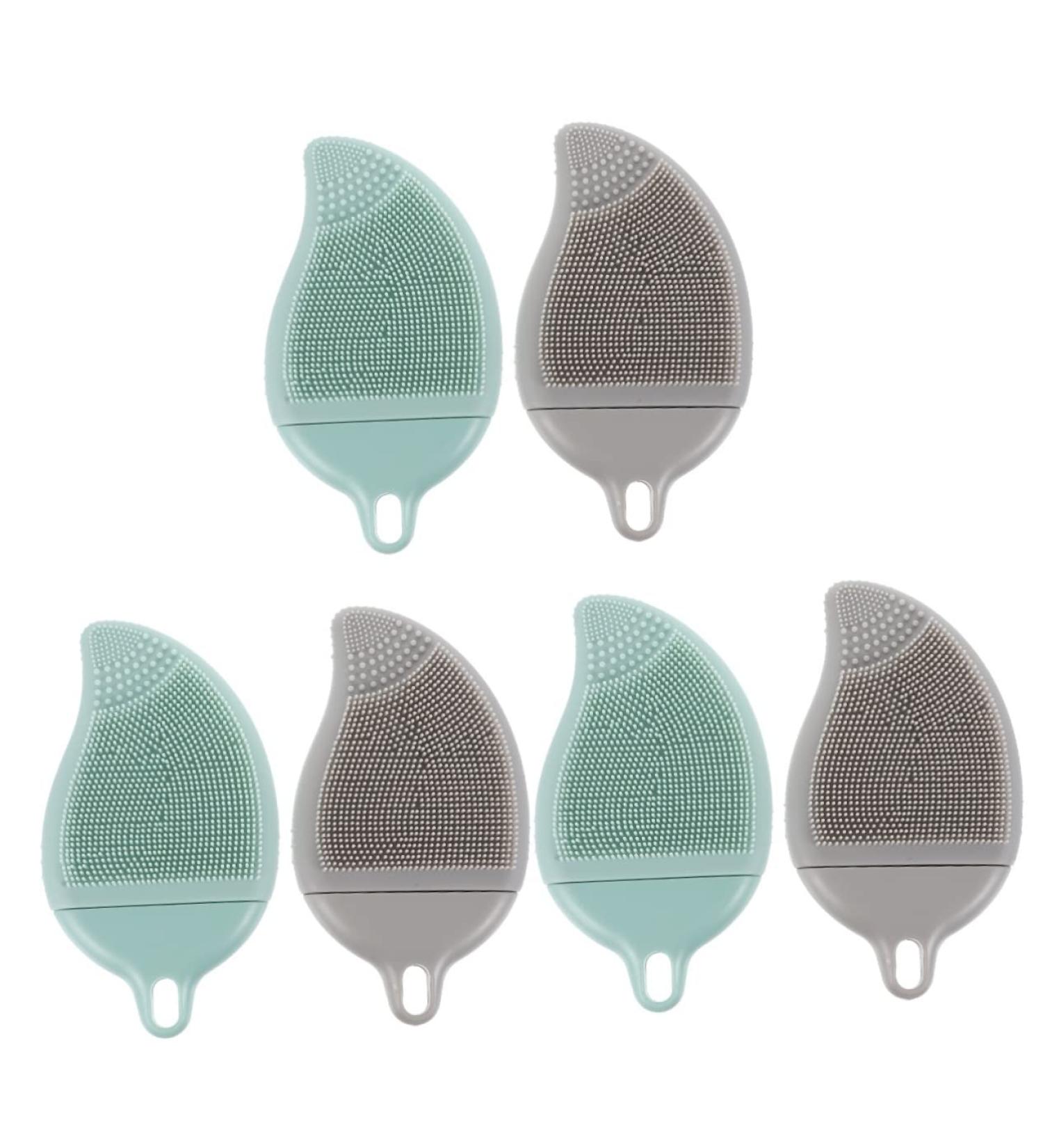 Healeved 6 Pcs Silicone Shampoo Massage Brush Set - Scalp Massager & Body Scrubber for Babies and Men - Buy Online on SooperMarket.com