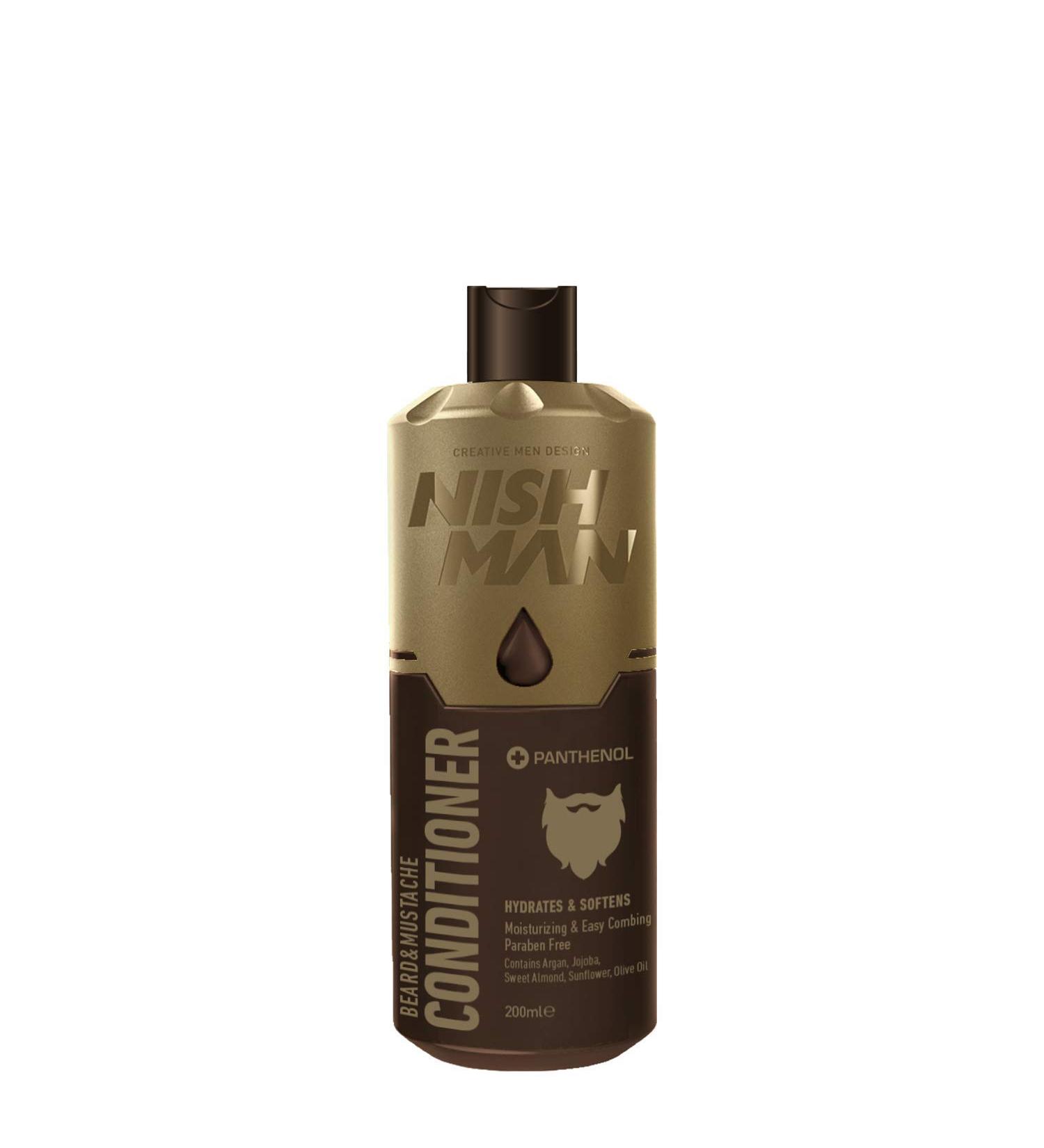 Nishman Beard & Mustache Care Series (Beard and Mustache Conditioner, 200ml) Beard and Mustache Conditioner 200ml