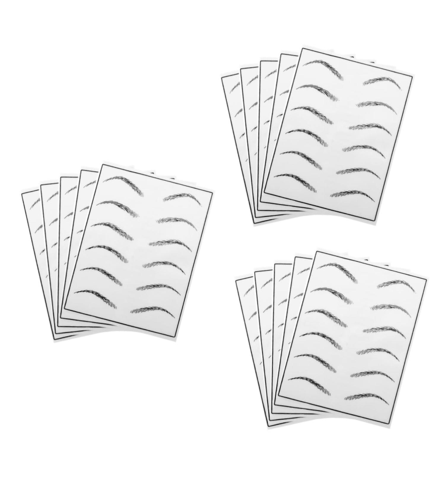 Beavorty 15 Sheets Eyebrow Microblading Makeup Practice Skin Silicone Eyebrow Practice Skin Eyebrows - Buy Online on SooperMarket.com