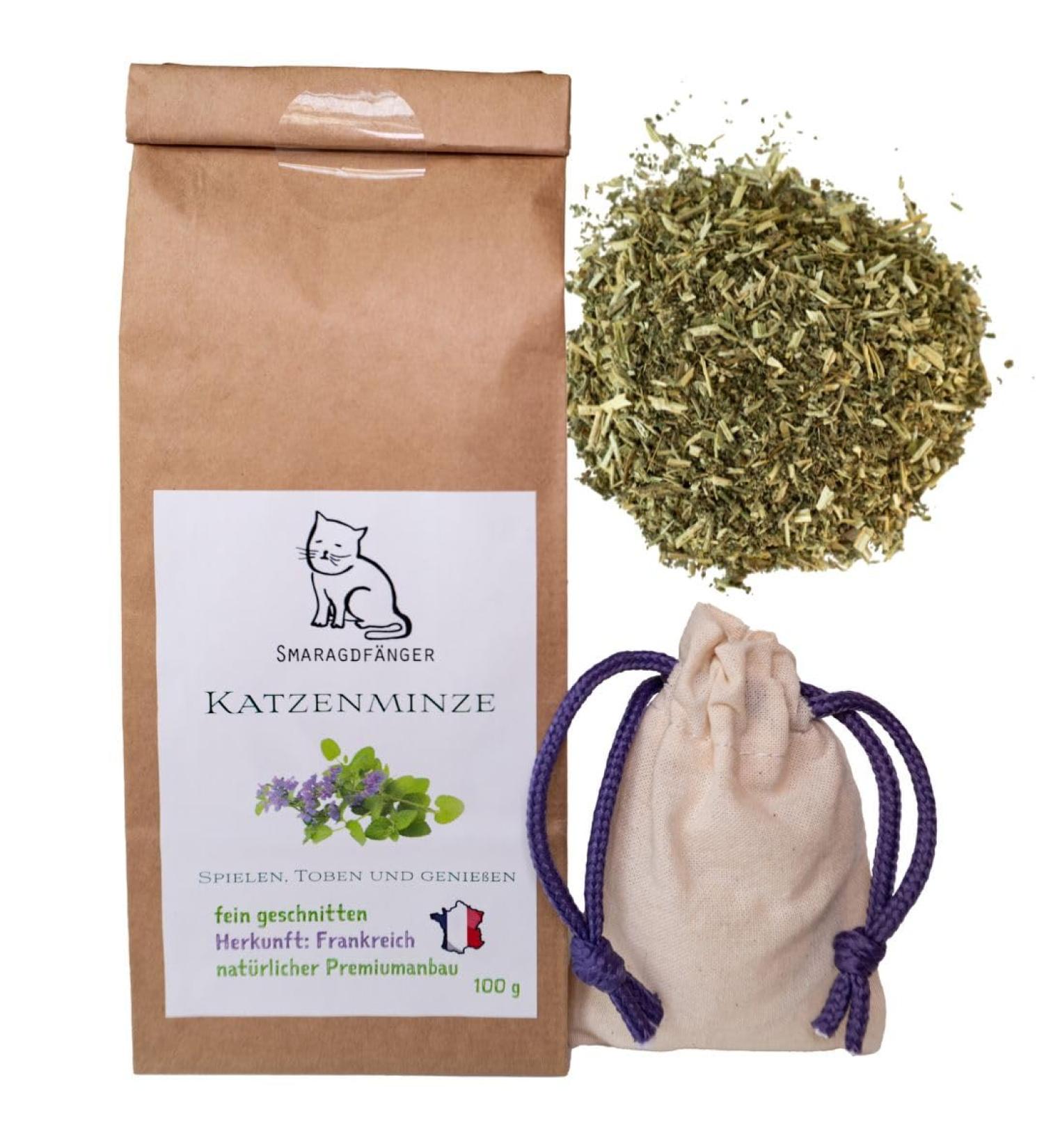 SMARAGDF NGER Catnip from France - 100g Premium Quality Cat Toy for Cushions & Balls | International Shipping - Buy Online on SooperMarket.com