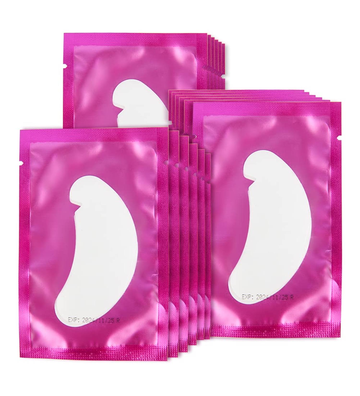 Lunamoon Eye Pads for Eyelash Extensions 50 Pairs of Purple V Eyelid & Lifting Patches - Buy Online on SooperMarket.com