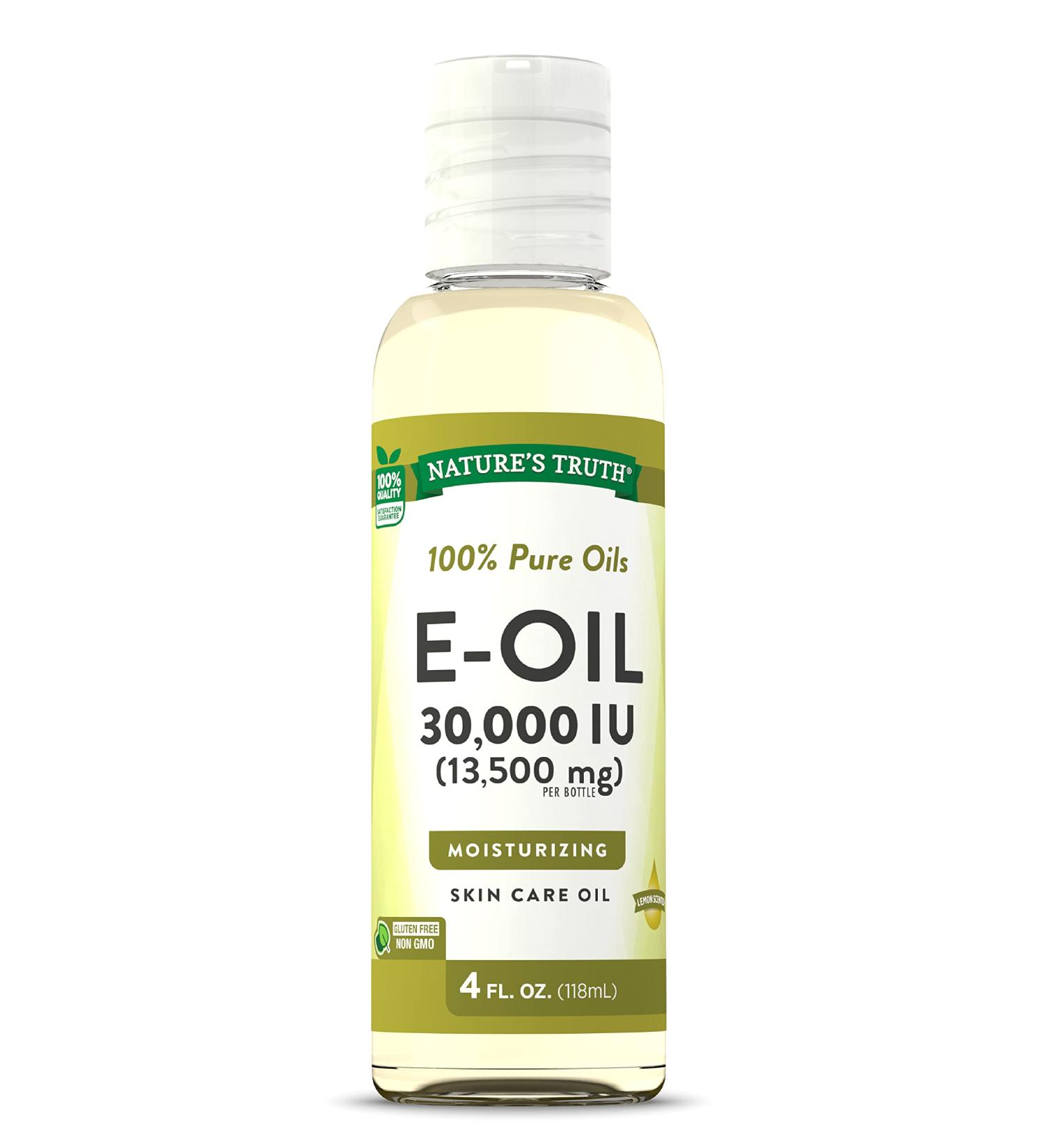 Nature's Truth Vitamin E Oil 30000 IU 4 oz | 100% Pure Lemon Scented | GC/MS Tested - Buy Online on SooperMarket.com