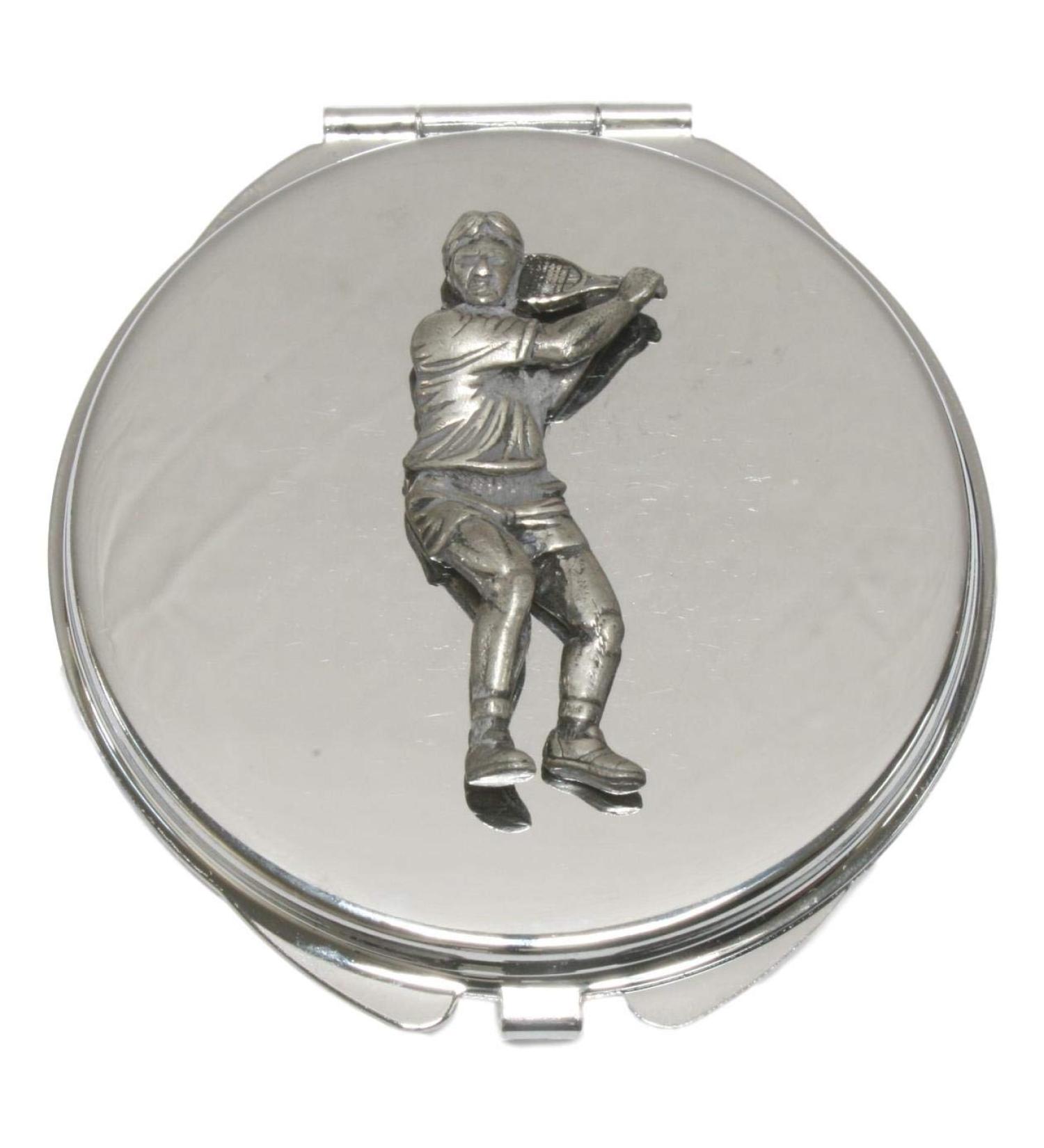 Tennis Player Compact Mirror Handbag Gift With Free Engraving 369 - Buy Online on SooperMarket.com