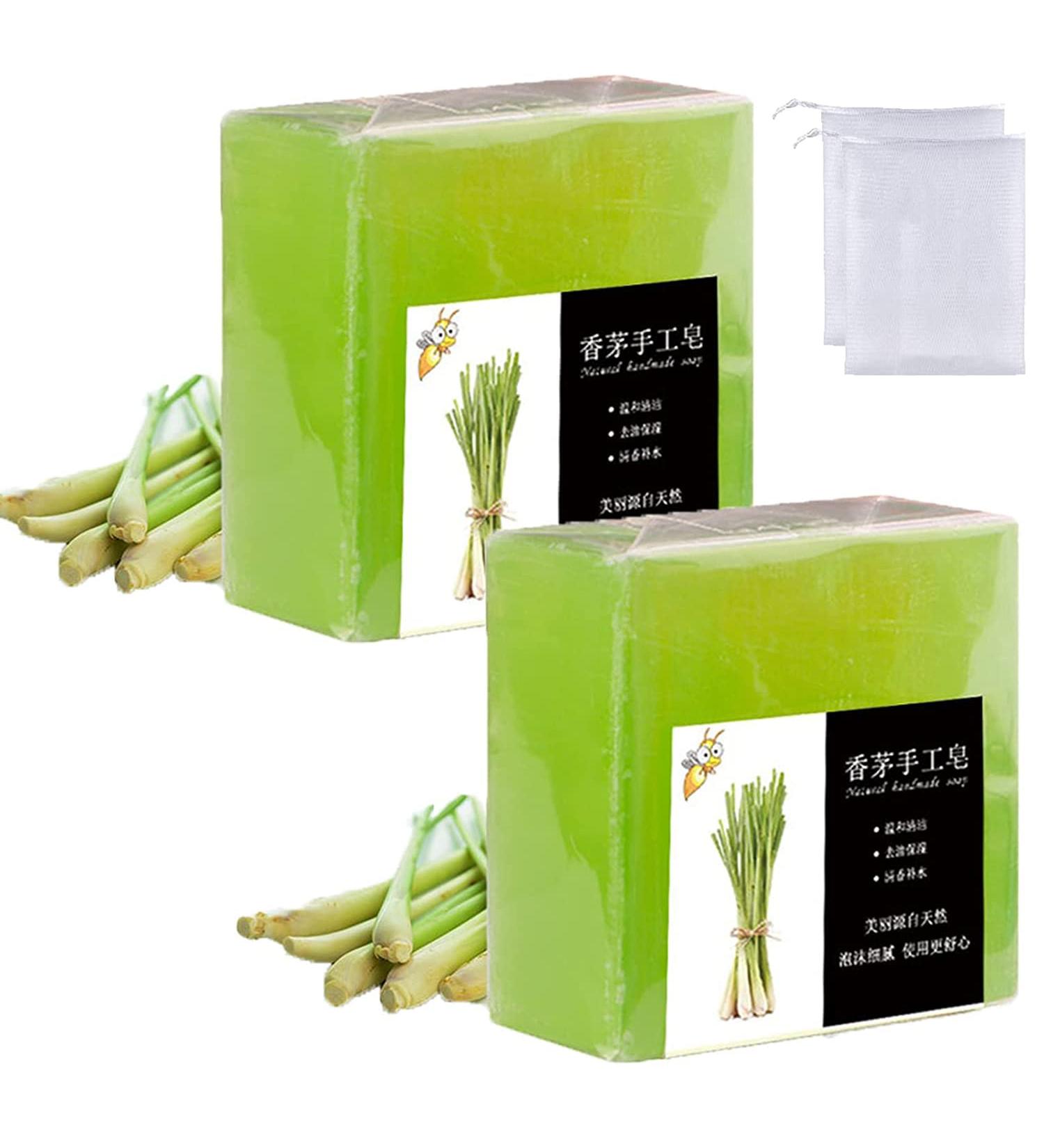 Citronella Lemongrass Soap & Body Wash Set - Natural Essentials for Home and Travel (2 pcs) - Buy Online on SooperMarket.com