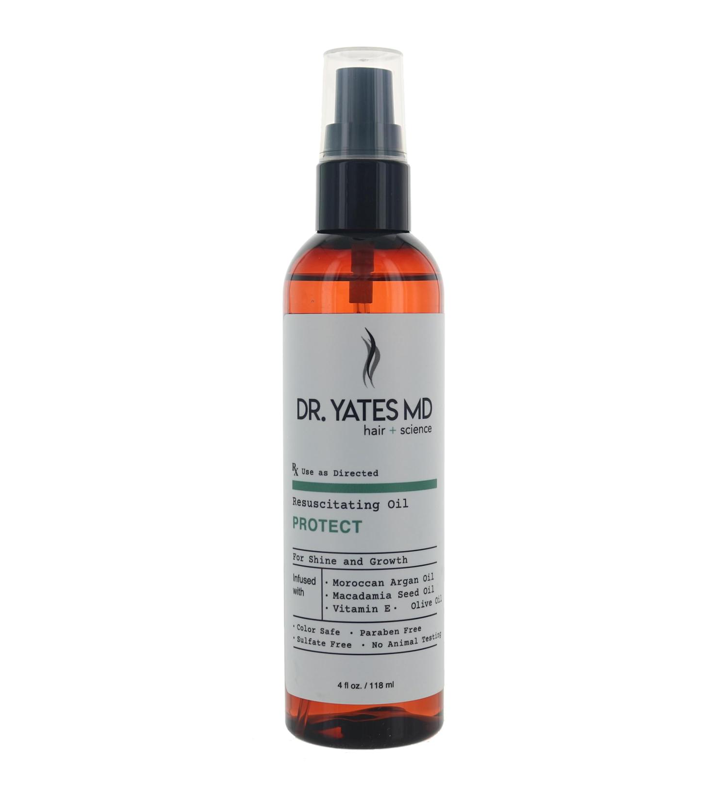 Dr. Yates MD - Resuscitating Oil  For Shine & Growth  with Moroccan Argan Oil and Vitamin E (4 Fl Oz)