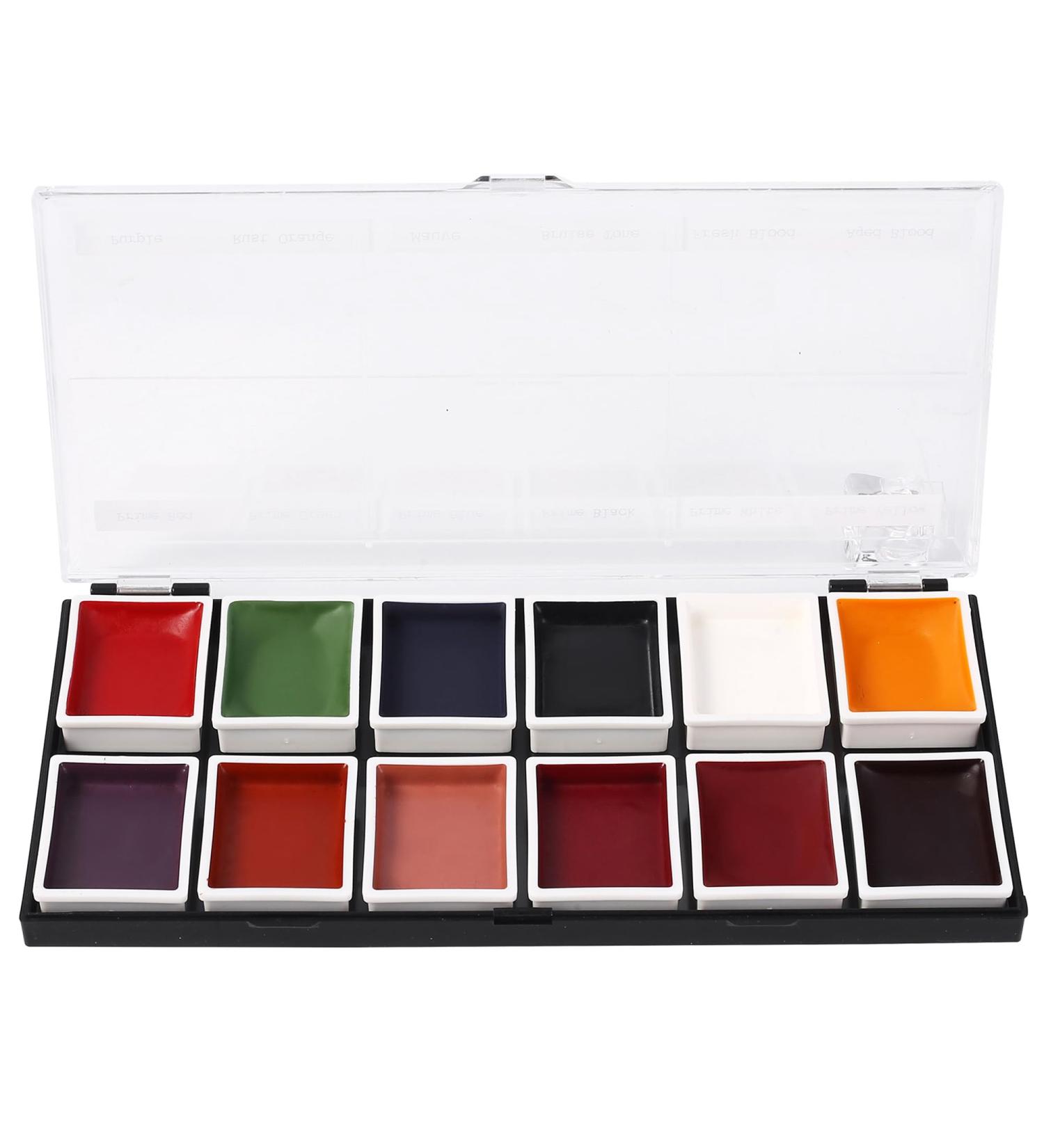 FX Alcohol-Activated 12 Colors Makeup Palette | Highly Pigmented Professional Makeup for Stage Film Costumes & Cosplay - Buy Online on SooperMarket.com