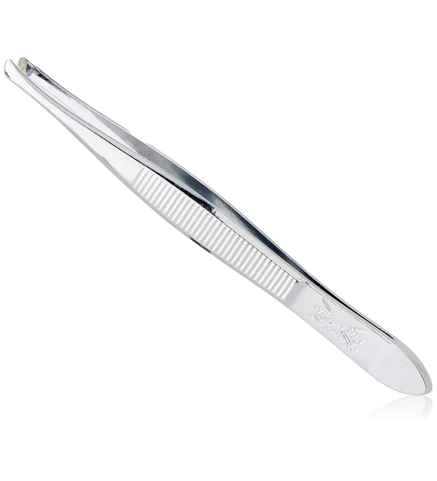 Wilkinson Sword Manicure Tweezers with Slanted Tip - Chrome Finish | Precision Nail Care Tool for Perfect Grooming | 1 PC - International Shipping Available - Buy Online on SooperMarket.com
