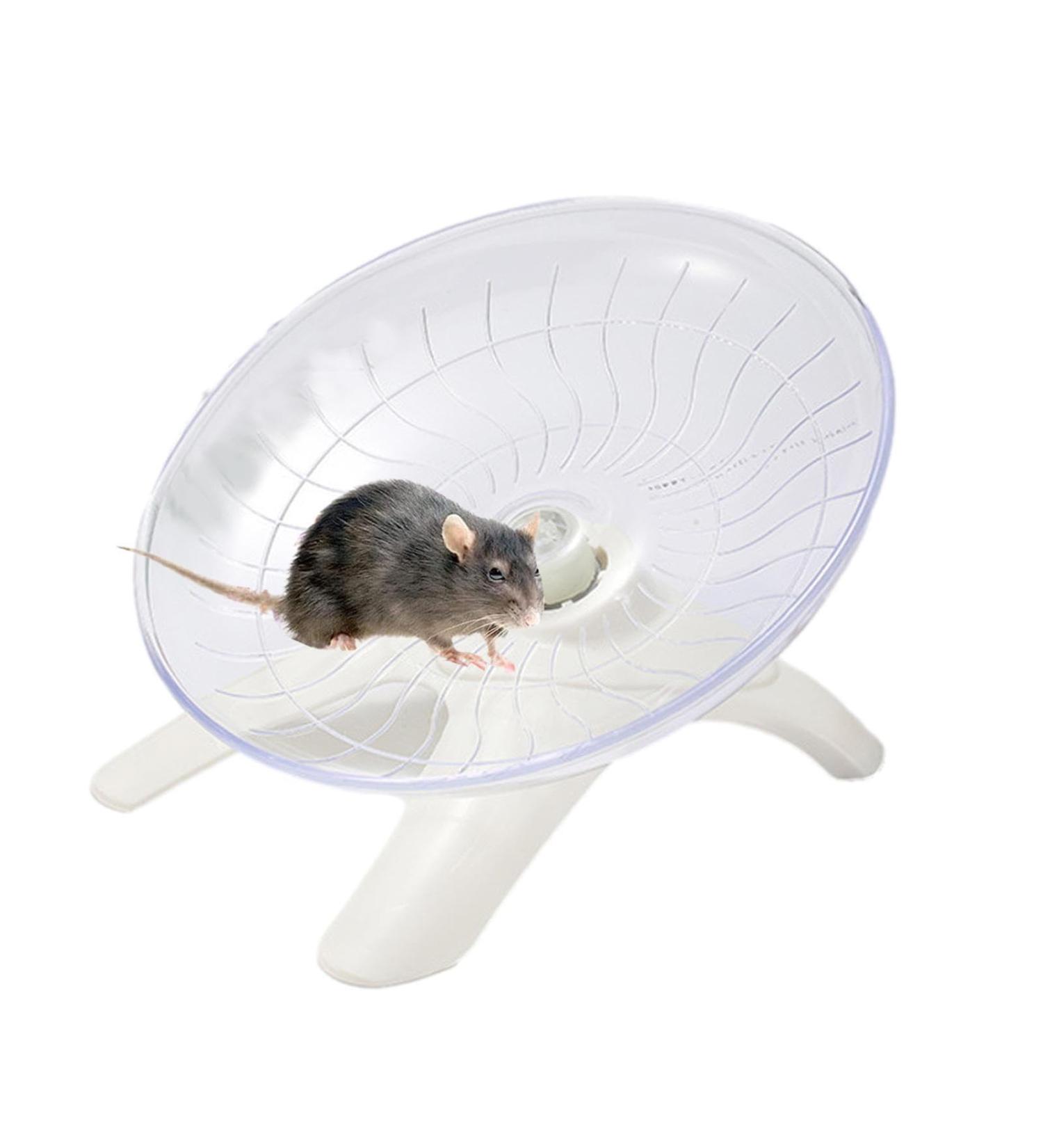 Wheel for Hamster | Hamster Exercise Wheel Running Wheel Small Animal Toys for Hamsters Gerbils Mice Hamster Cage Accessories Troonz White - Buy Online on SooperMarket.com