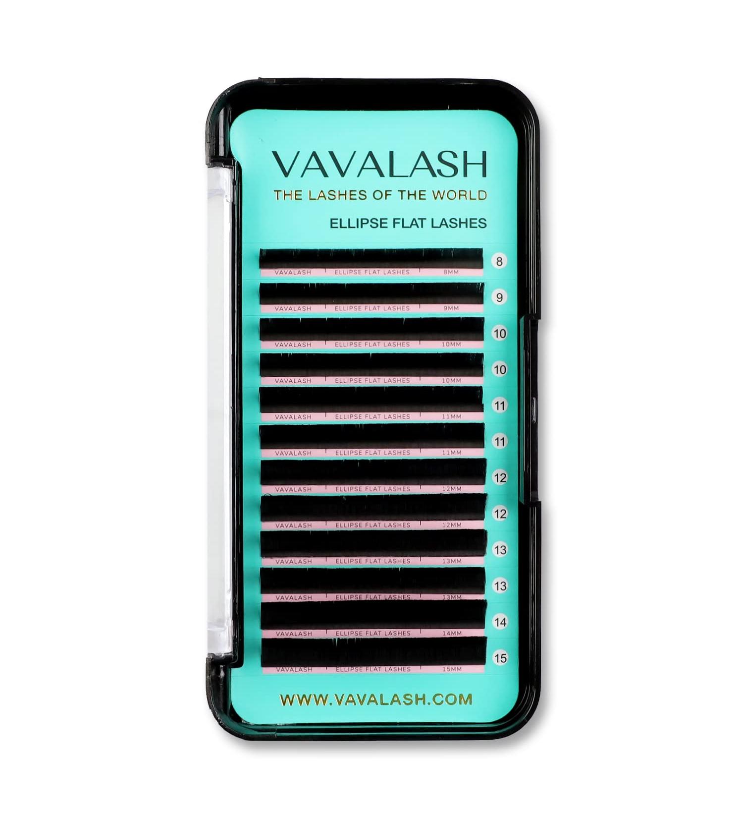 Ellipse CC 0.15 13mm Flat Eyelash Extensions - Lightweight Matte Black Mink Lashes - Buy Online on SooperMarket.com