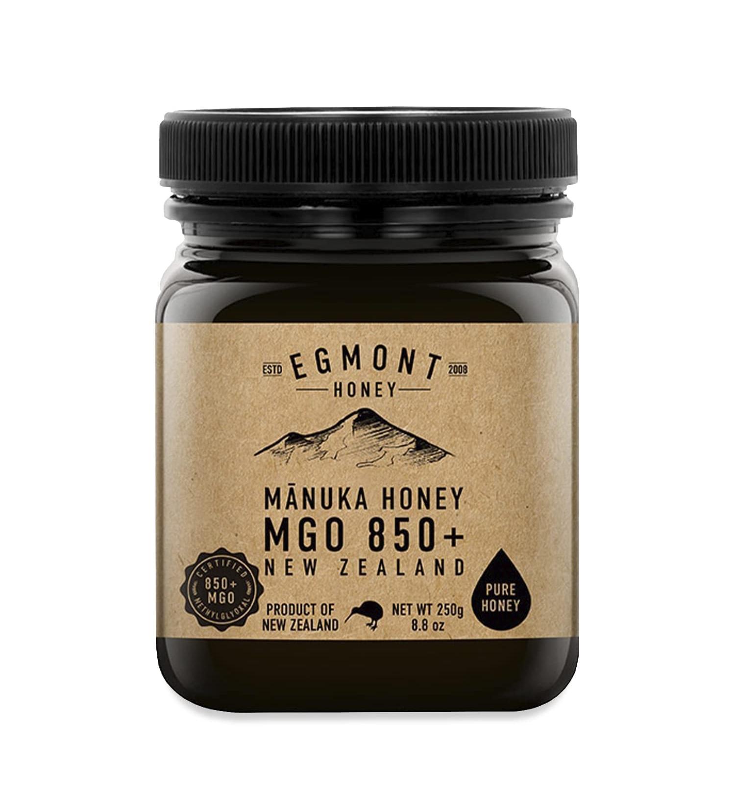 Egmont Honey Manuka Honey 850+ MGO Original from New Zealand | 100% Pure & Certified (250 gr) - Buy Online on SooperMarket.com