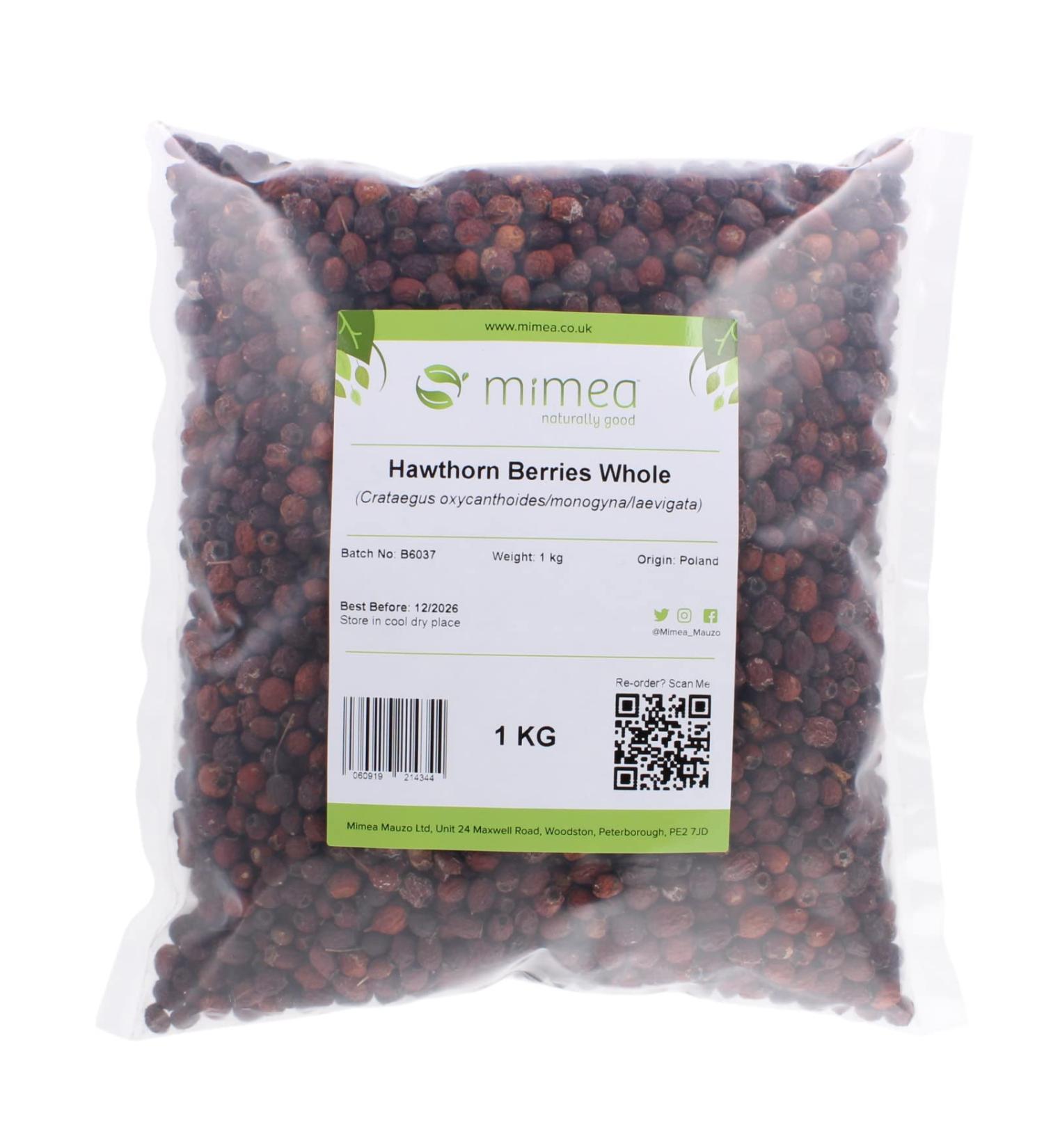 Hawthorn Berries Mimea 1kg - Quality Natural Ingredients for Tea with No Additives - Buy Online on SooperMarket.com
