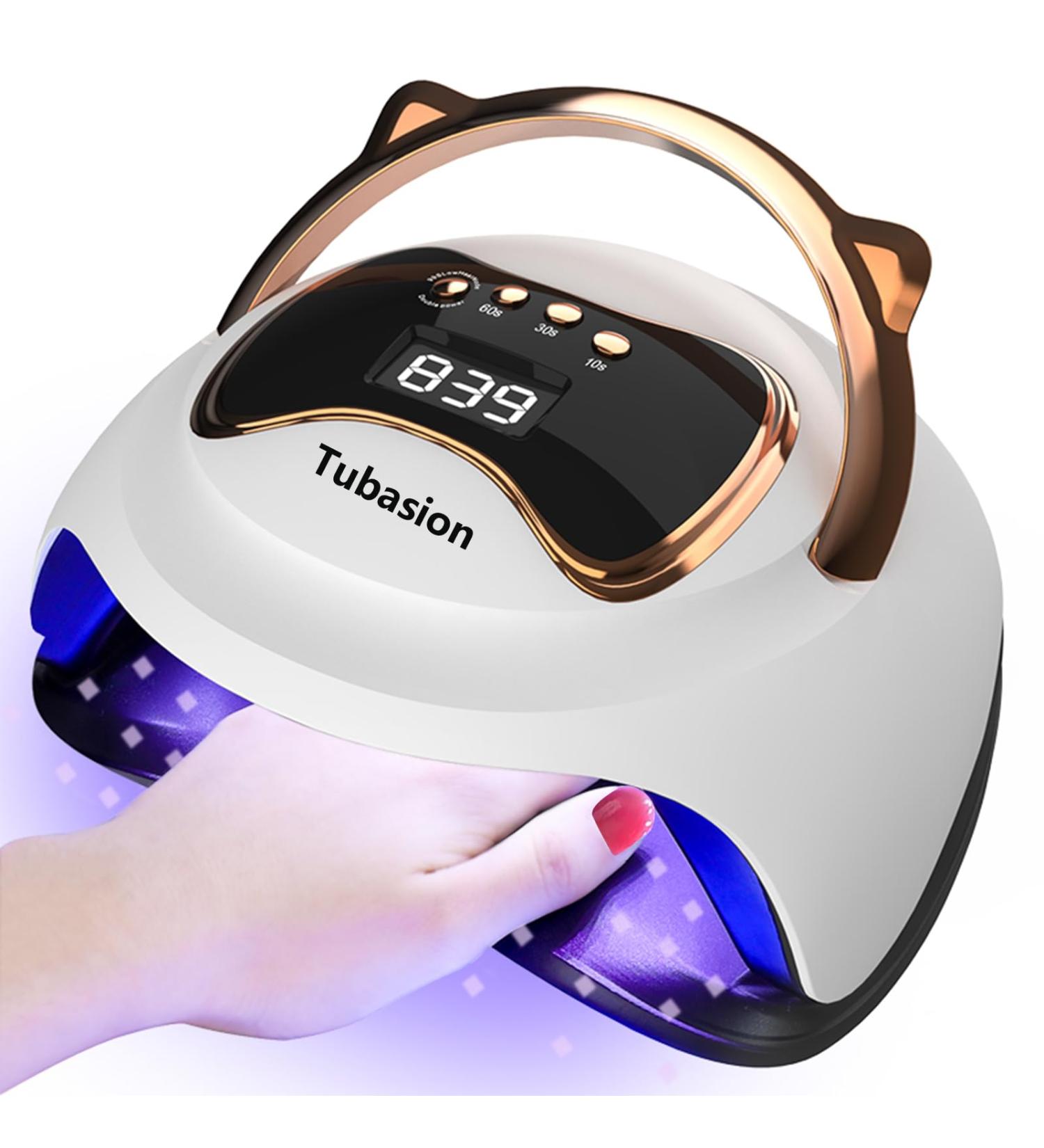 UV LED Nail Lamp 120W - Fast Curing Gel Light with Auto Sensor & 4 Timer LCD Display for Professional Nail Care at Home - Buy Online on SooperMarket.com