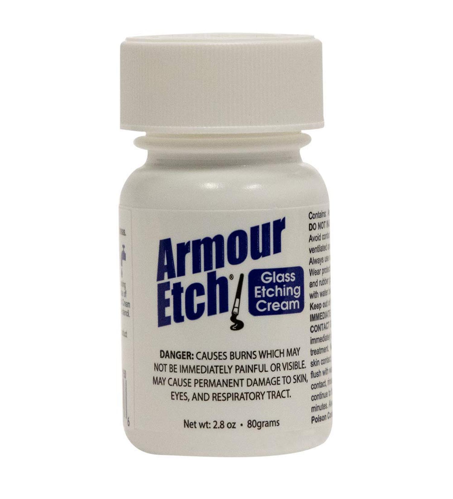Armour Etch Glass Etching Cream 2.8 Ounce New Look!