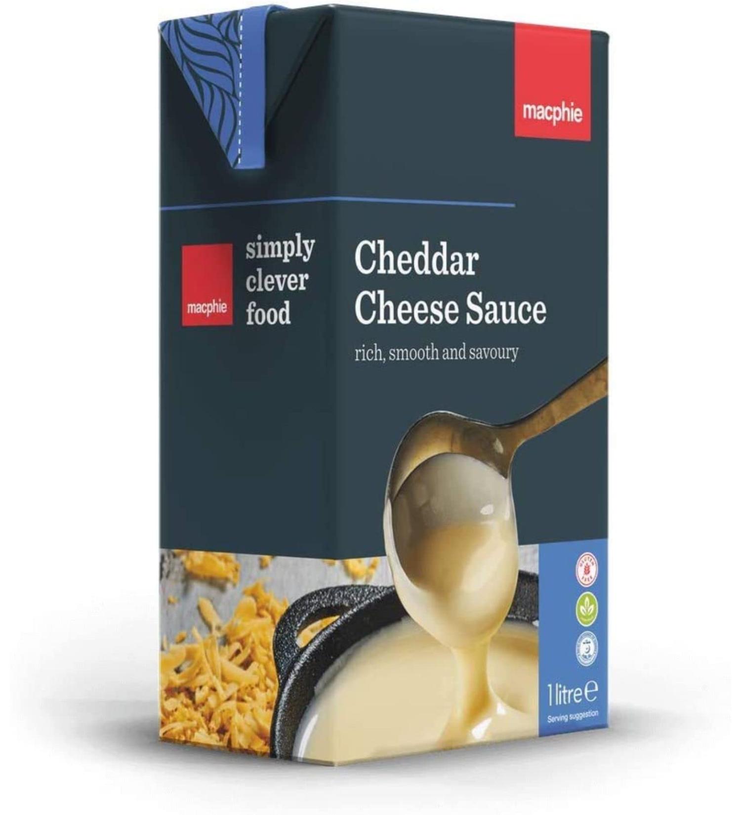 Macphie Cheddar Cheese Sauce 1 Litre Nacho Cheddar Cheese Sauce