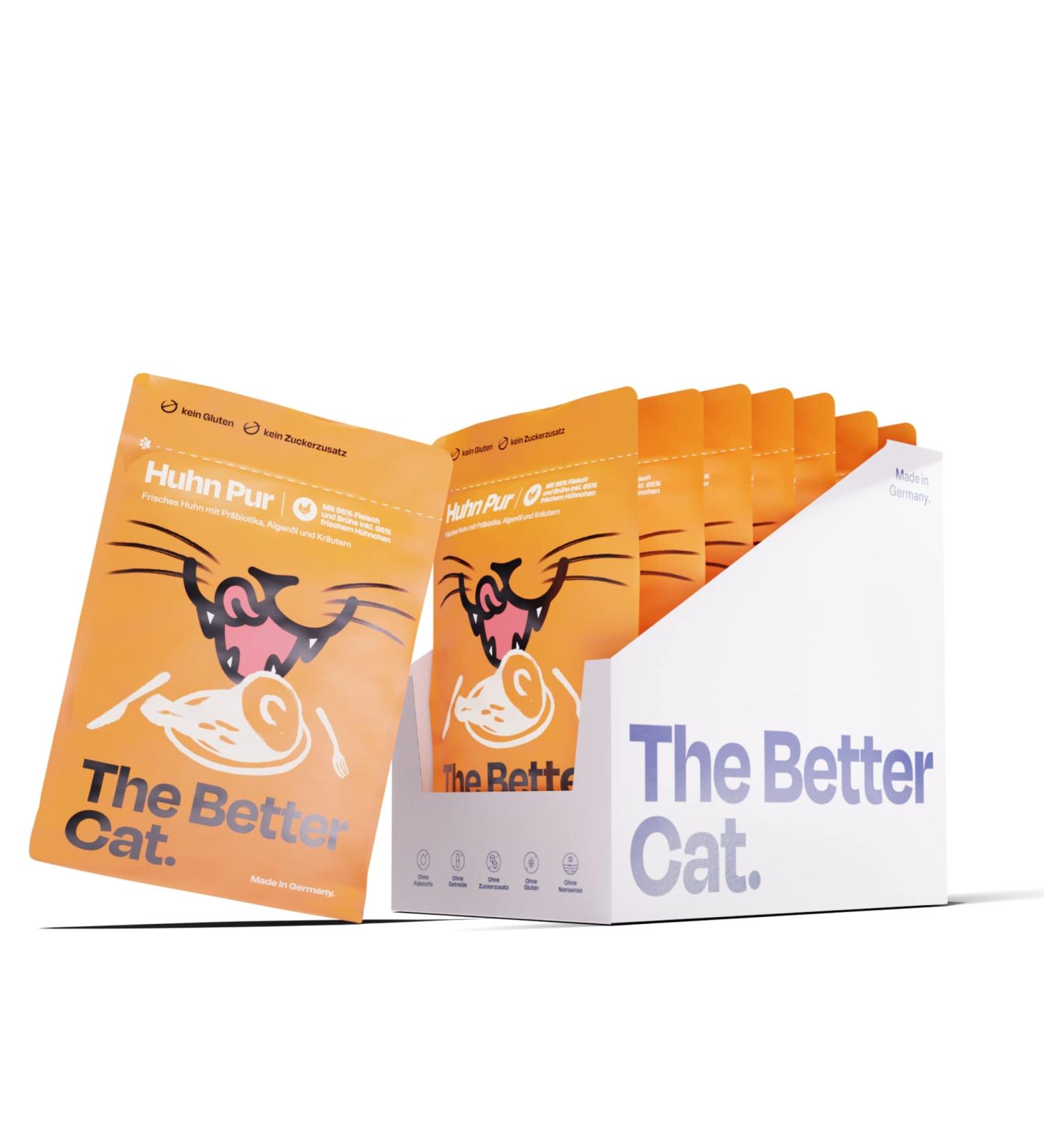 Premium Grain-Free Wet Cat Food - High Meat Content No Sugar with Prebiotics (Chicken) | The Better Cat - Buy Online on SooperMarket.com