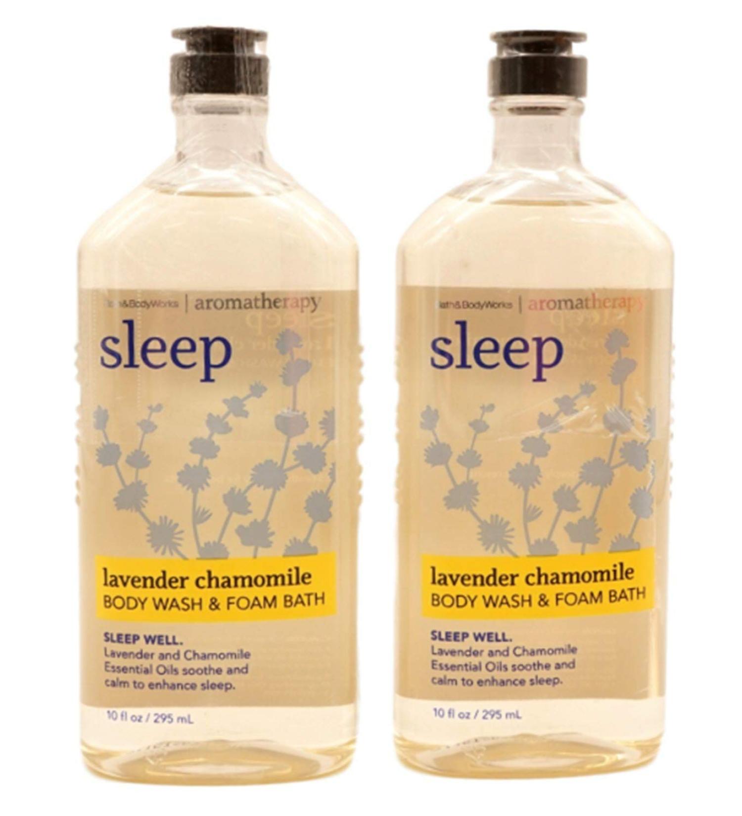 Bath & Body Works Aromatherapy Sleep Lavender & Chamomile Body Wash & Foam Bath - 2 Pack