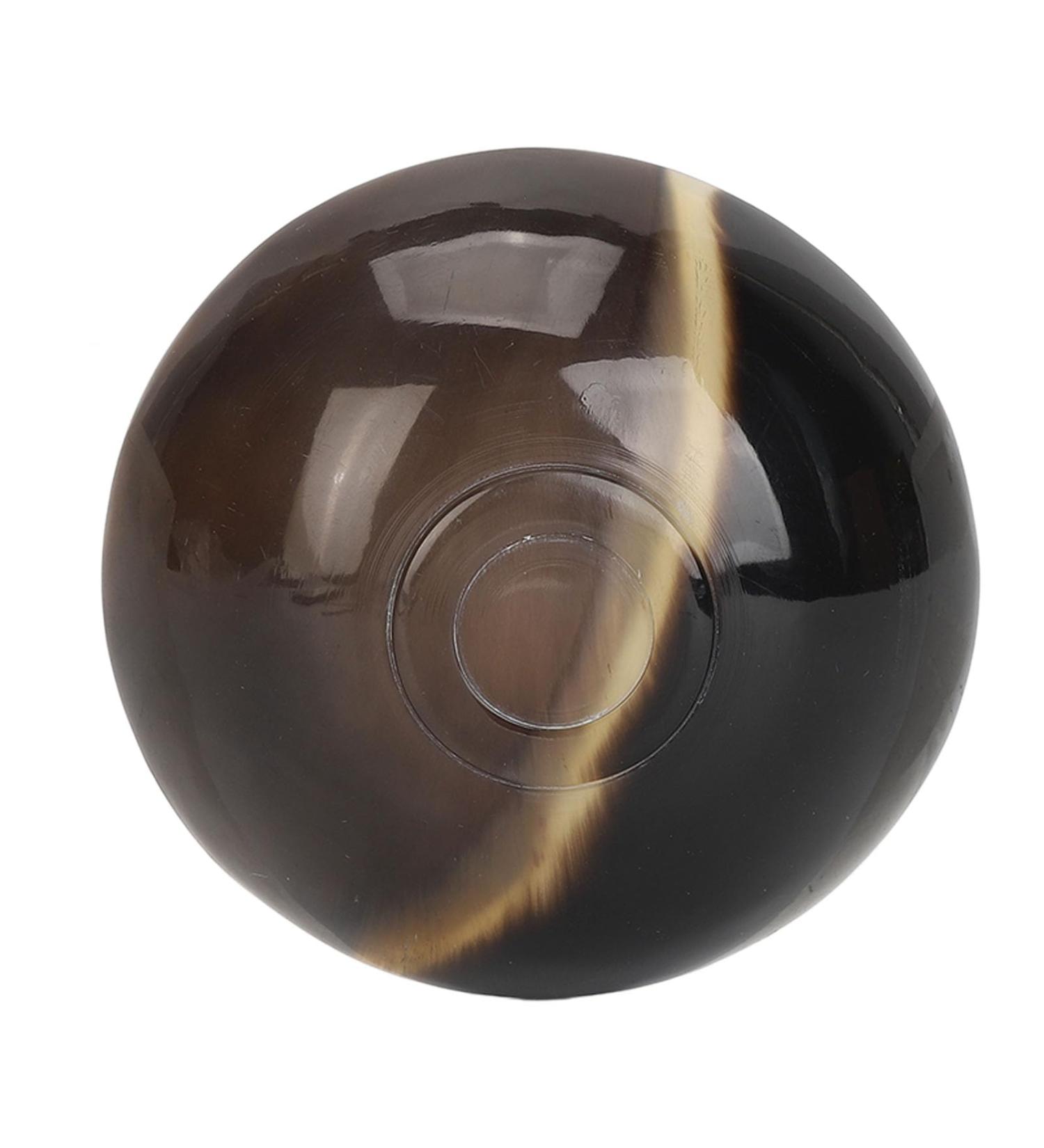 Handcrafted Yellow Jauarta Ox Horn Small Bowl | Round Gua Sha Scraper | Fine Workmanship & Smooth Surface - Perfect for Skincare - Buy Online on SooperMarket.com