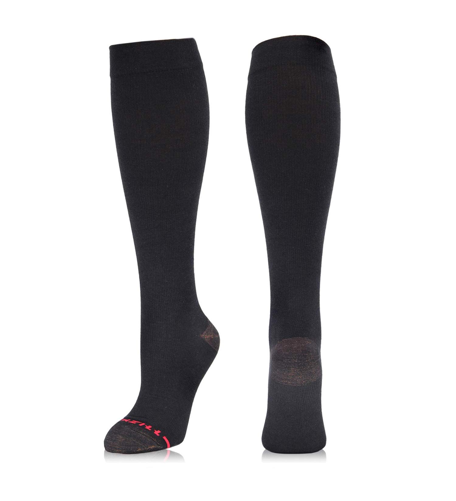 NEWZILL Compression Dress Socks 15-20mmHg for Men & Women - Cotton Rich, Comfortable Stockings for Running - Large-X-Large Black - Buy Online on SooperMarket.com