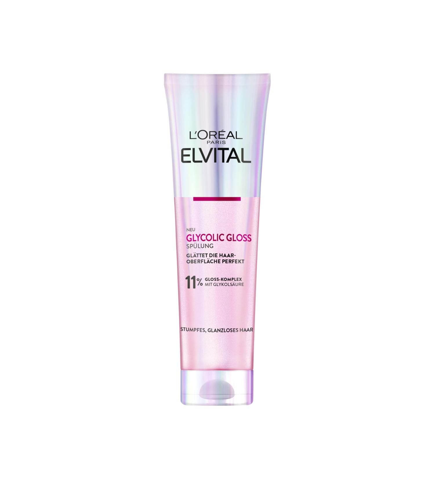 L'Or al Paris Elvital Glycolic Gloss Rinze 150ml | Shine & Healthy Hair Conditioner with Glycolic Acid | Ideal for Dull Hair - Buy Online on SooperMarket.com