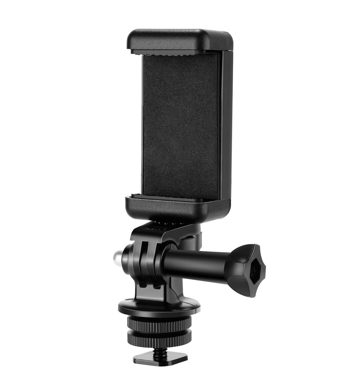 NEEWER Phone Holder & Hot Shoe Mount Kit for Action Cameras, GoPro, DJI OSMO, iPhone, Samsung - DSLR Camera & Ring Light Compatible - Buy Online on SooperMarket.com