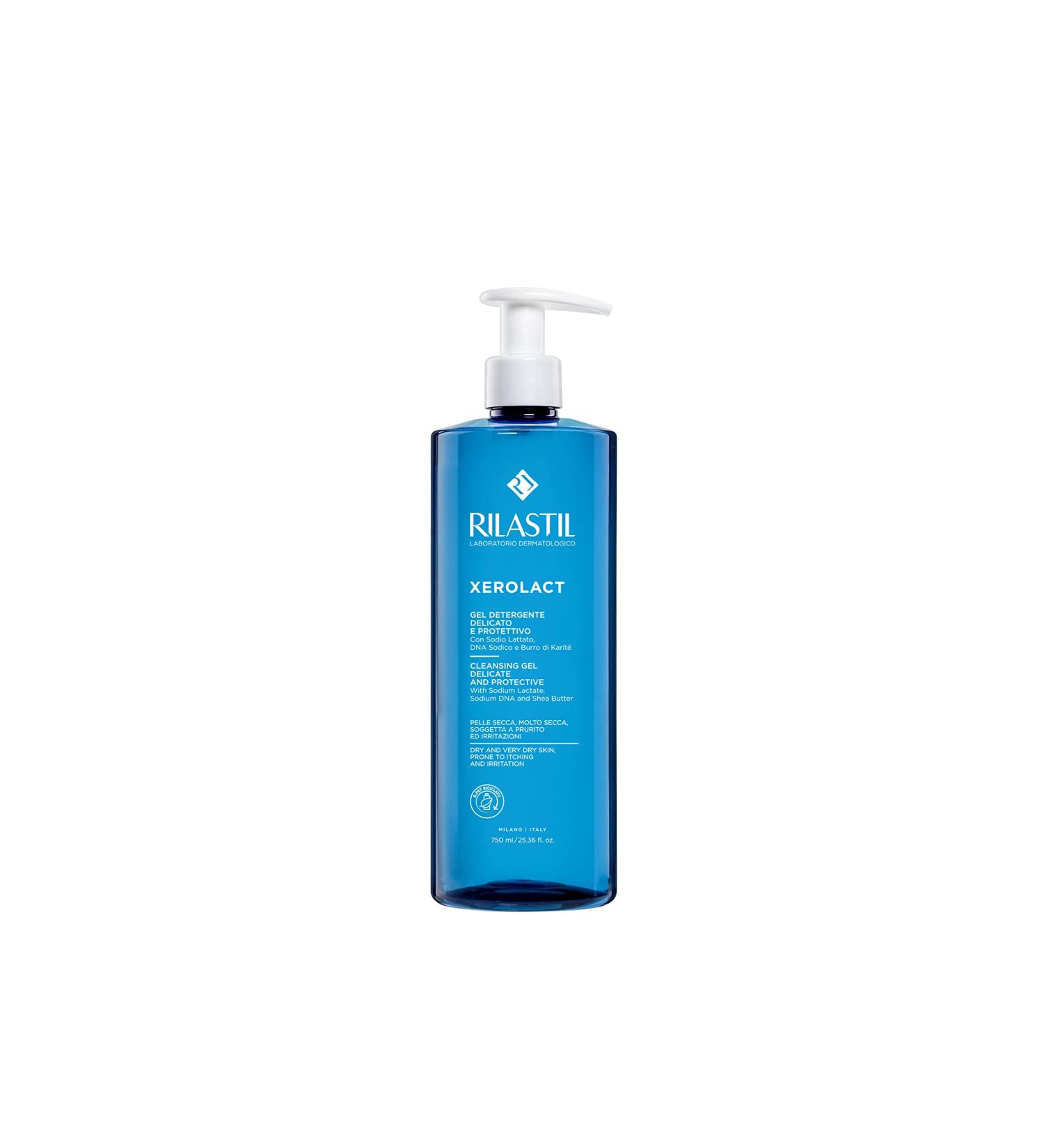 Rilastil Xerolact - Gel Limpiador Reparador para Piel Seca con Tendencia al Rascado e Irritaci n 750 Mililitros