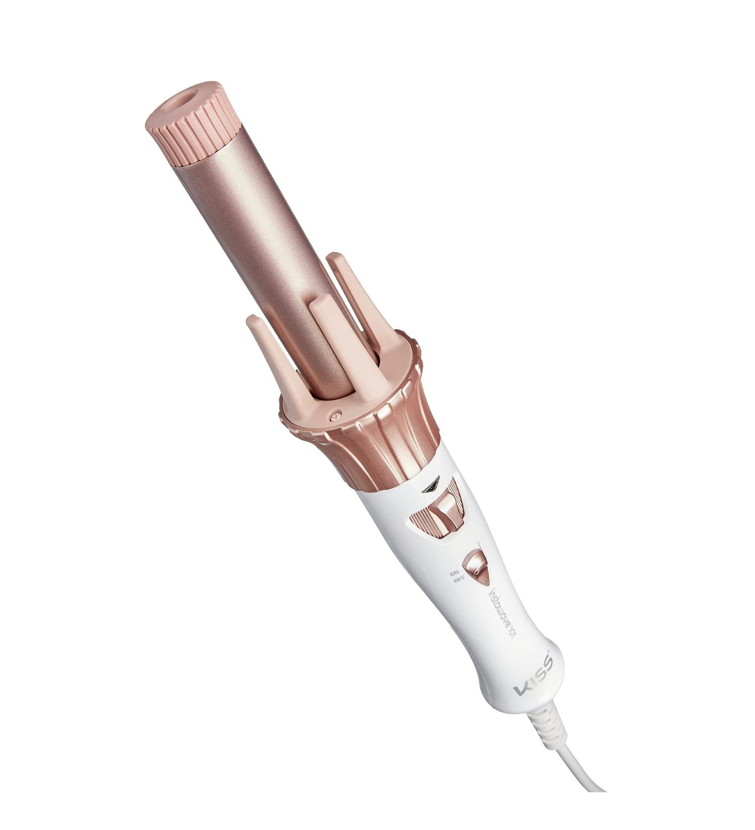 Kiss Instawave 101 Ceramic Automatic Rotating Curling Iron - Tourmaline Infused for Effortless Curls - Buy Online on SooperMarket.com