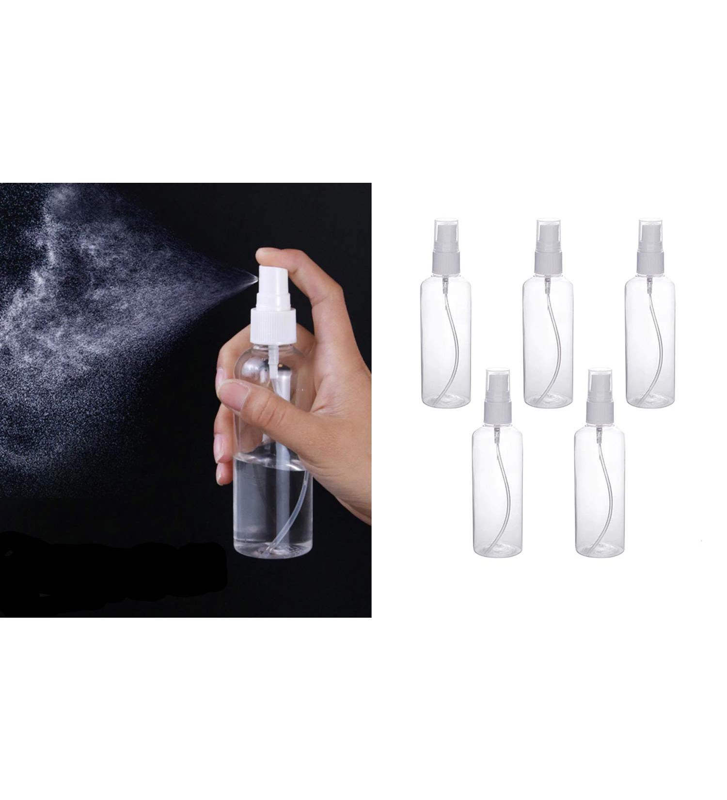 Eva Shop 5x Premium 100ml Perfume Atomizer Spray Bottles - Ideal for Fragrances Cosmetics & More - Buy Online on SooperMarket.com