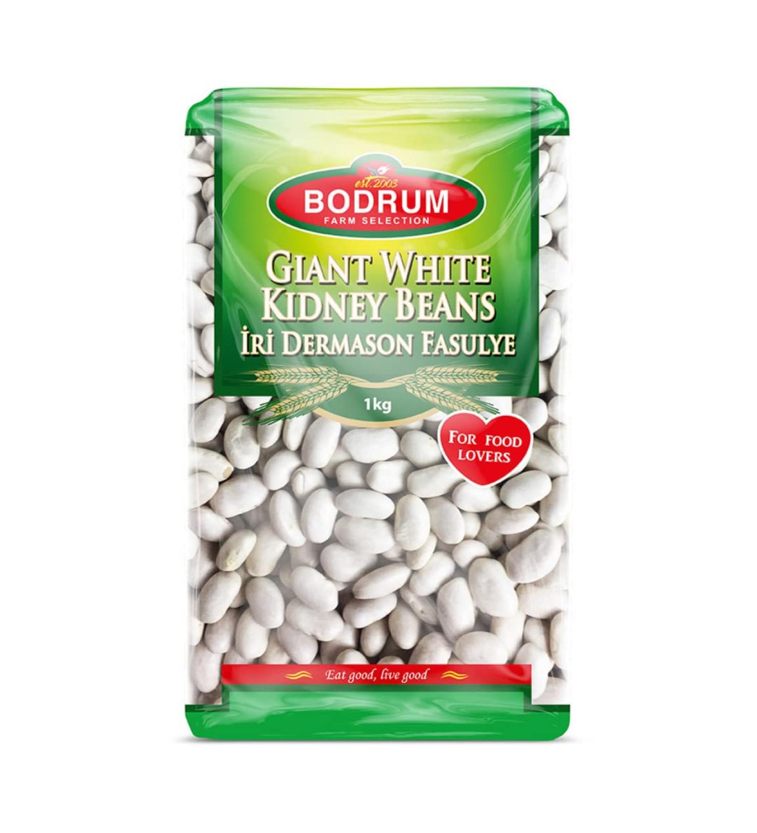 Bodrum Giant White Kidney Beans (Iri Dermason) 1kg x 5 pack