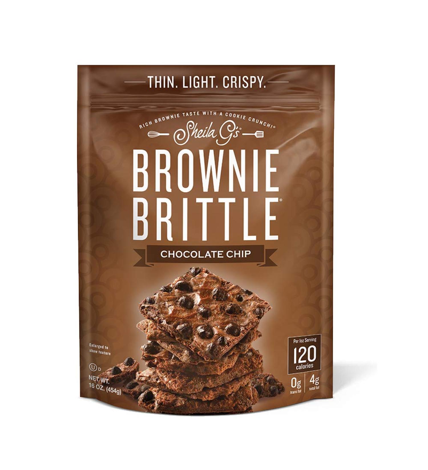 Sheila G's Brownie Brittle, Chocolate Chip, 16 Ounce Bag (Packaging May Vary) 16 Ounce (Pack of 1)