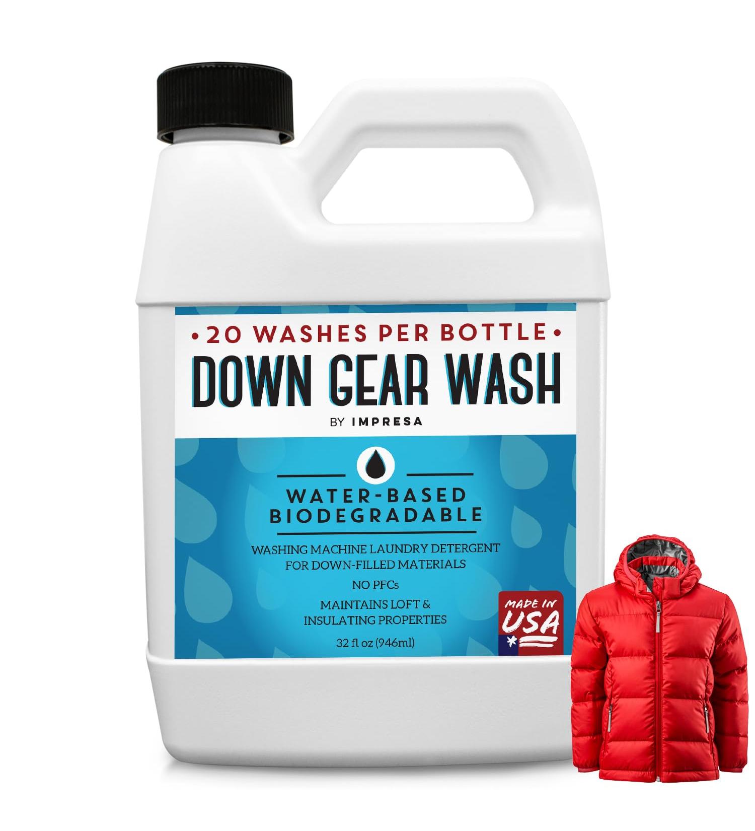20 Loads Concentrated Down Wash Detergent - Restore Loft & Warmth for Coats & Jackets - USA Made - High-Performance 32 oz Detergent for Water Repellency - Buy Online on SooperMarket.com