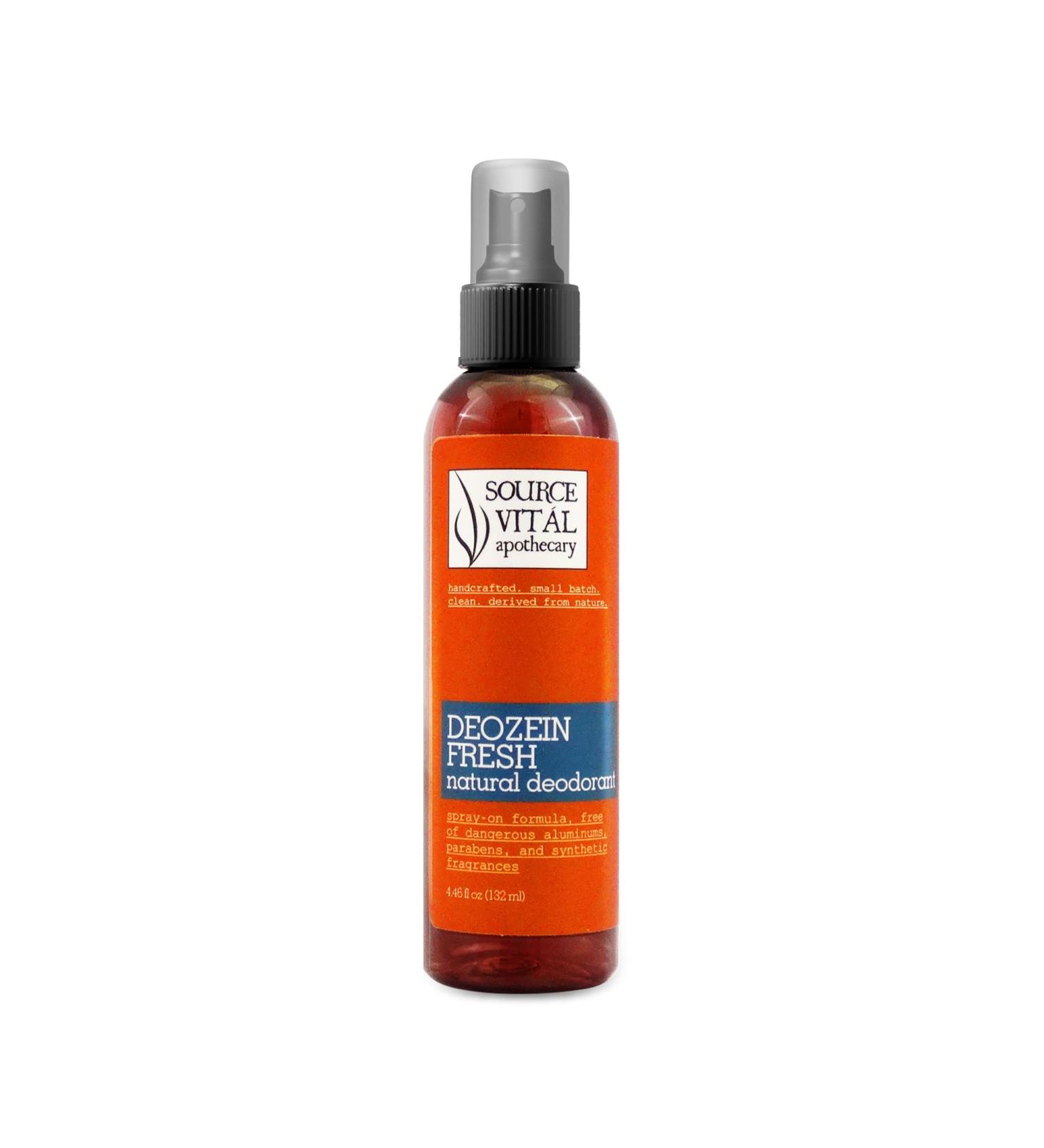 Deozein Fresh Natural Spray Deodorant by Source Vit Apothecary - Crisp Light Floral Scent - Non-Toxic Odor Control for Men, Women, Teens - 4.46 fl. oz - Buy Online on SooperMarket.com