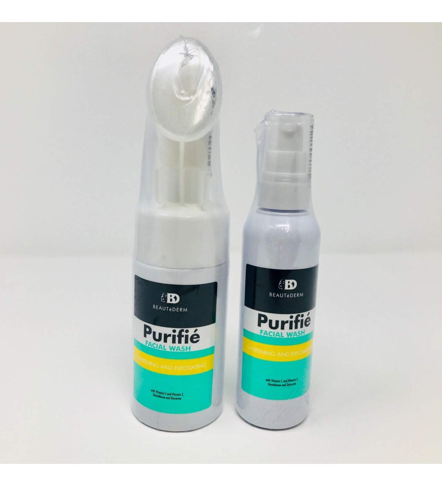 Beautederm Facial Cleanser Bundle with Pump Brush and Refill - Gentle Face Wash for Radiant Skin - Buy Online on SooperMarket.com
