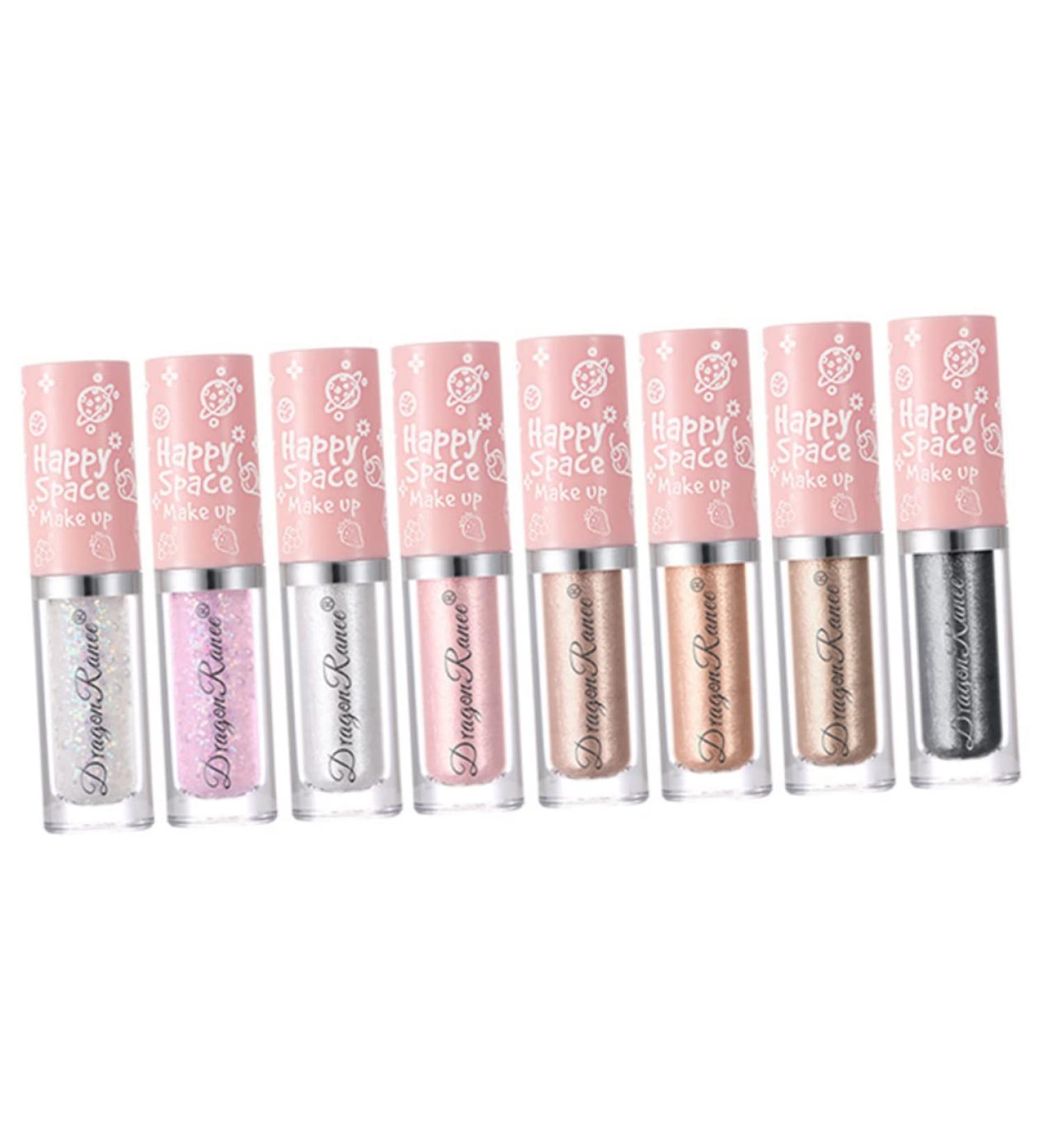 Angoily 8pcs Diy Highlight Makeup Cosmetics Bling Shadow Liquid Women Eye Glitter Tool Eyeshadow - Buy Online on SooperMarket.com