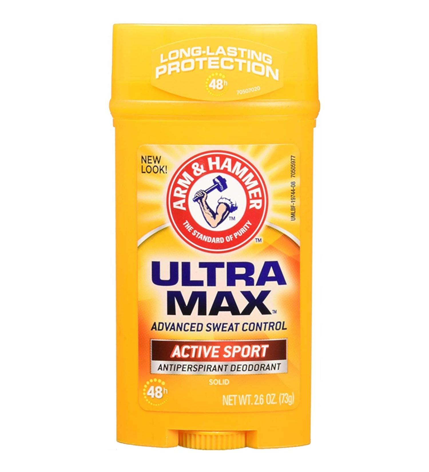 ARM & HAMMER ULTRAMAX Anti-Perspirant Deodorant Active Sport 2.60 oz - Pack of 2 - Buy Online on SooperMarket.com
