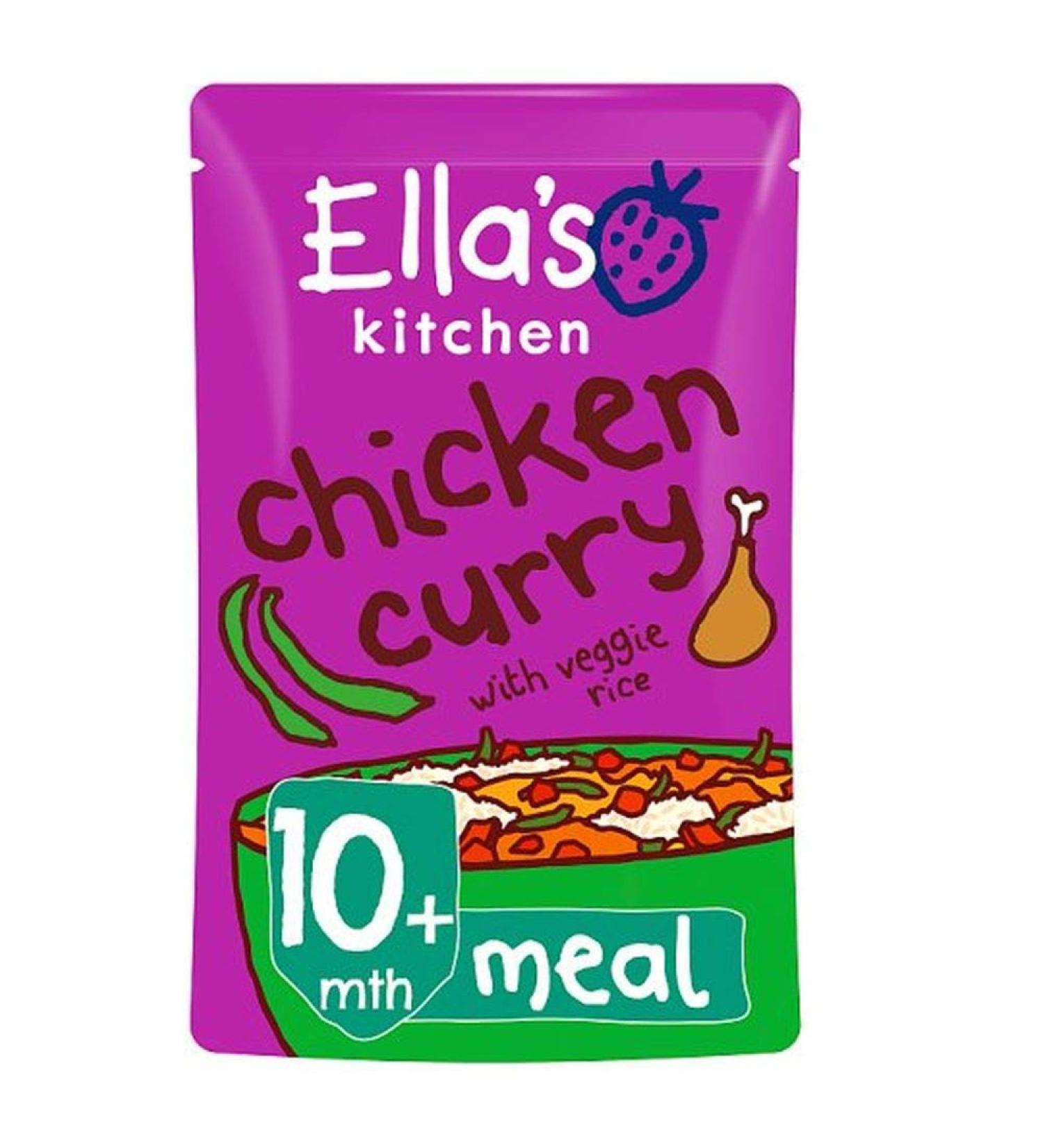 Ella's Kitchen Chicken Curry + Veg Rice 190g large Chicken Curry + Veg