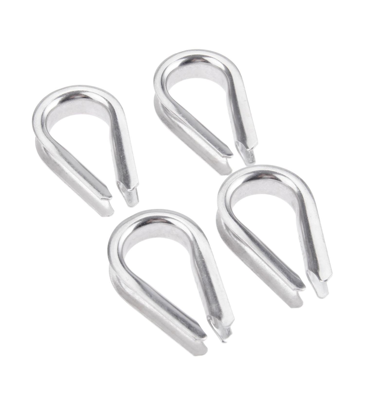 4Pcs 1/2 Wire Rope Chain Thimble Set - Boat Rigging Anchor Splicing | 316 Stainless Steel - Buy Online on SooperMarket.com