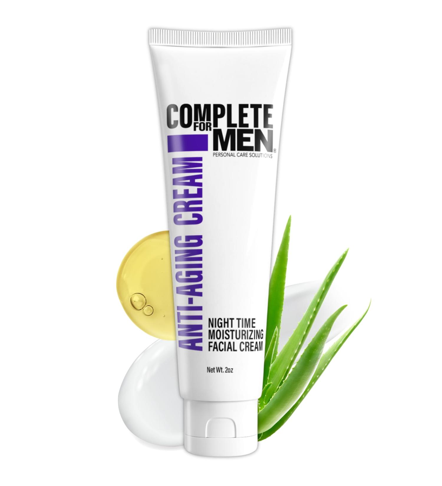 Best Anti-Aging Face Cream for Men | Night Moisturizer for Fine Lines & Wrinkles | Natural Skin Care Treatment - Buy Online on SooperMarket.com