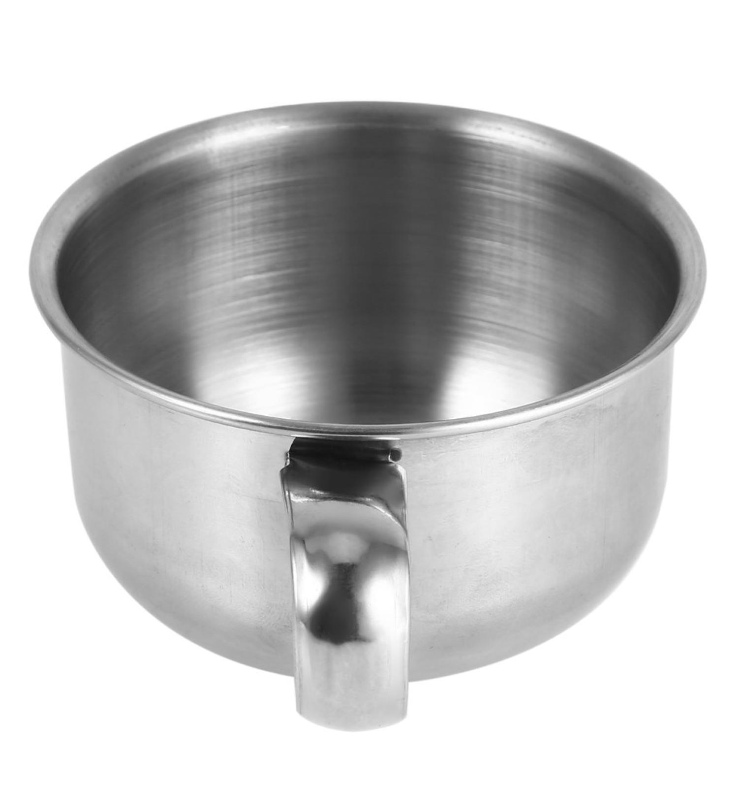 Buy New Stainless Steel Shaving Soap Mug Bowl - Men s Shaver Cleaning Foam Tool | International Shipping - Buy Online on SooperMarket.com