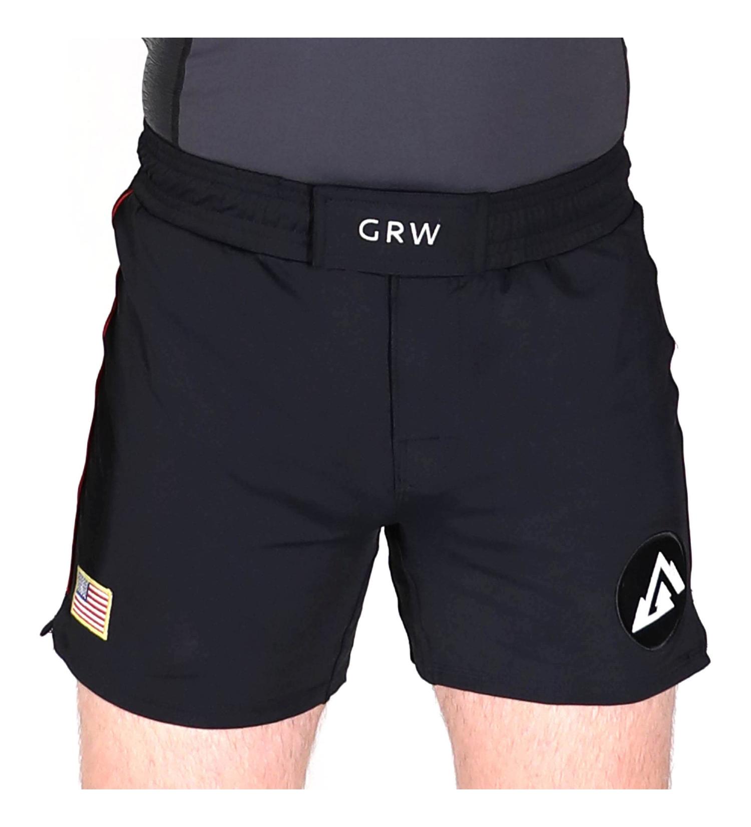 GRW Versatile Training Shorts - Nogi BJJ Jiu Jitsu MMA - Black Medium (Made in USA) - Buy Online on SooperMarket.com